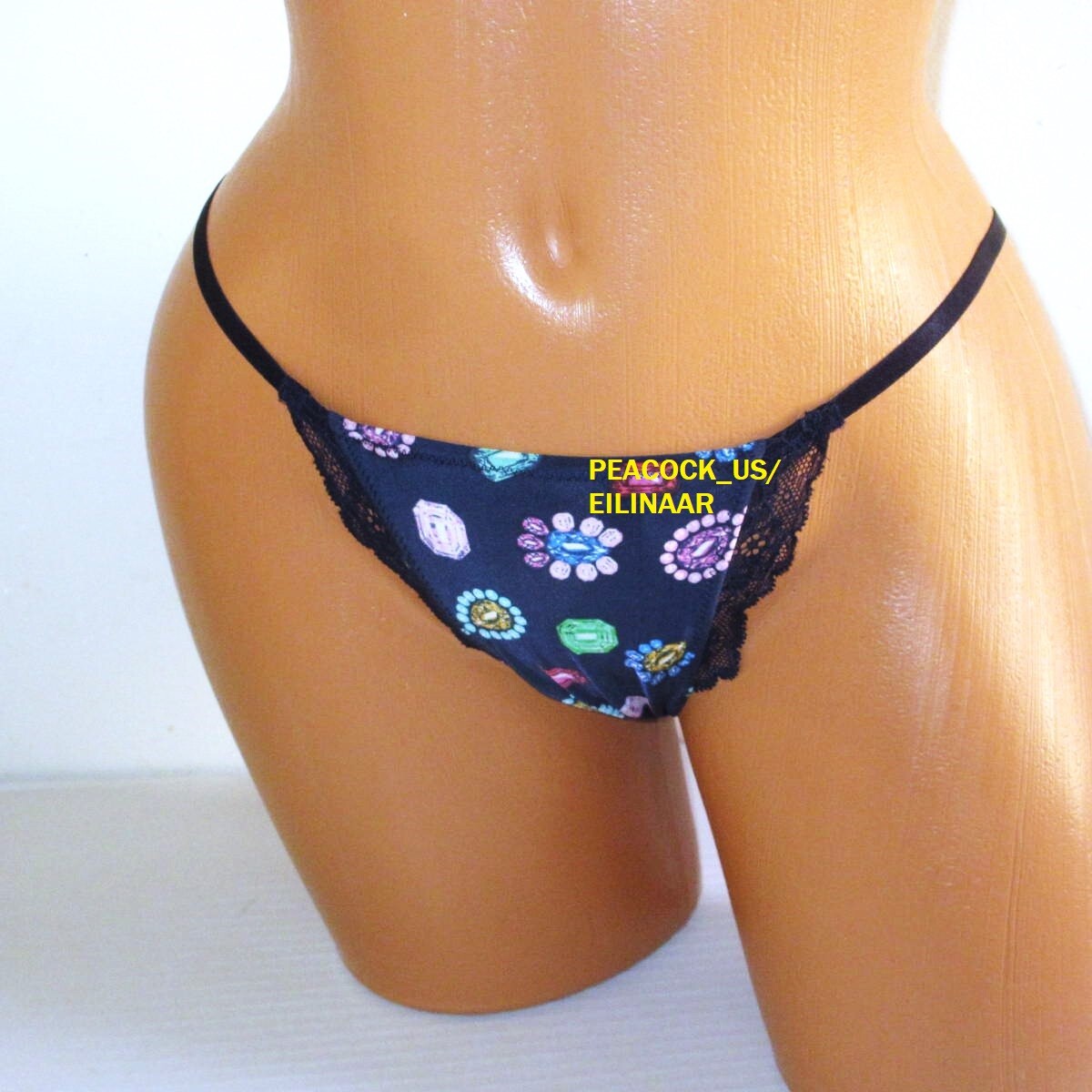 VICTORIA SECRET Dream Angels Cut Out Open Back Cheekini Panty S M L Bejewels
