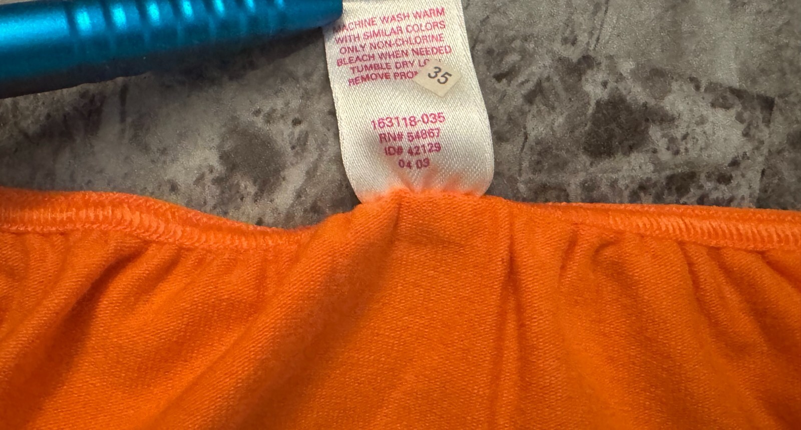 NWOT VICTORIA’S SECRET PINK XS ORANGE VINTAGE RARE STRING BIKINI PANTIES 2003