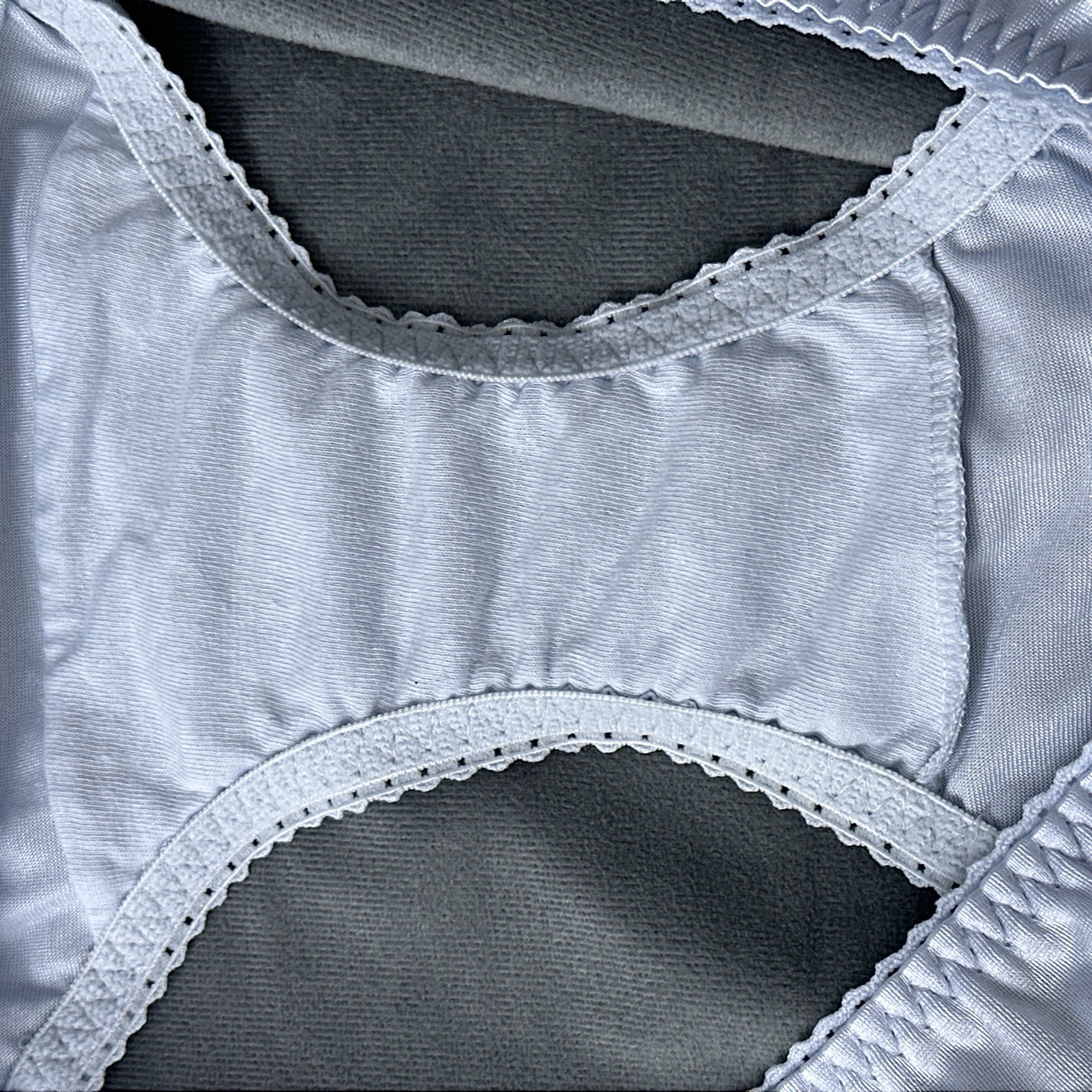 Vanity Fair Shiny Nylon Control Support Panty Size 11 4XL Icy Blue 40301 Silky
