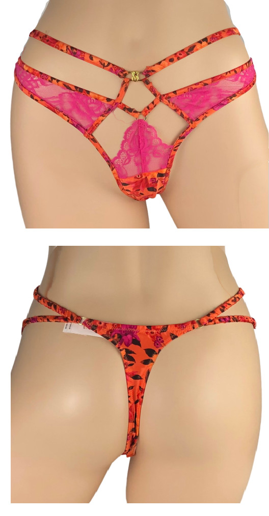 VICTORIA’S SECRET VERY SEXY TROPICAL HIGH LEG STRAPPY THONG PANTY XS S M L XL