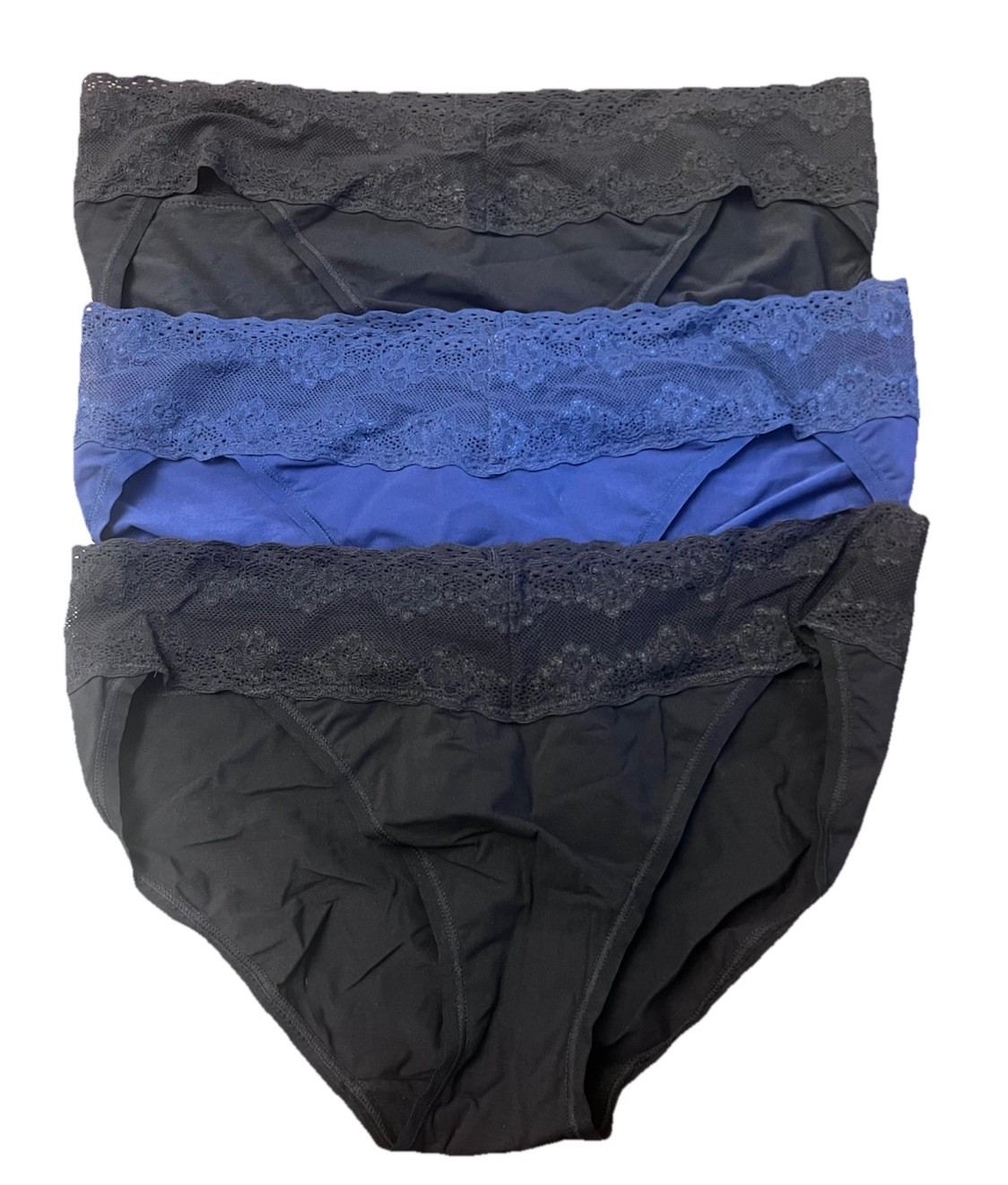 NATORI 773154 BLISS PERFECTION FRENCH BRIEFS UNDERWEAR 3 PACK NEW $66 SIZE OS