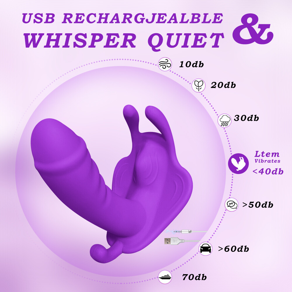 Butterfly Vibrating Women Panties Massager Wireless APP Control Waterproof