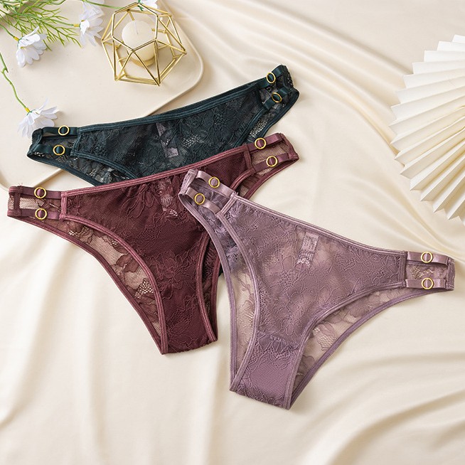 5 Pack Lot Sexy Womens Sheer Lace Panties Brief French Ladies Underwear Lingerie