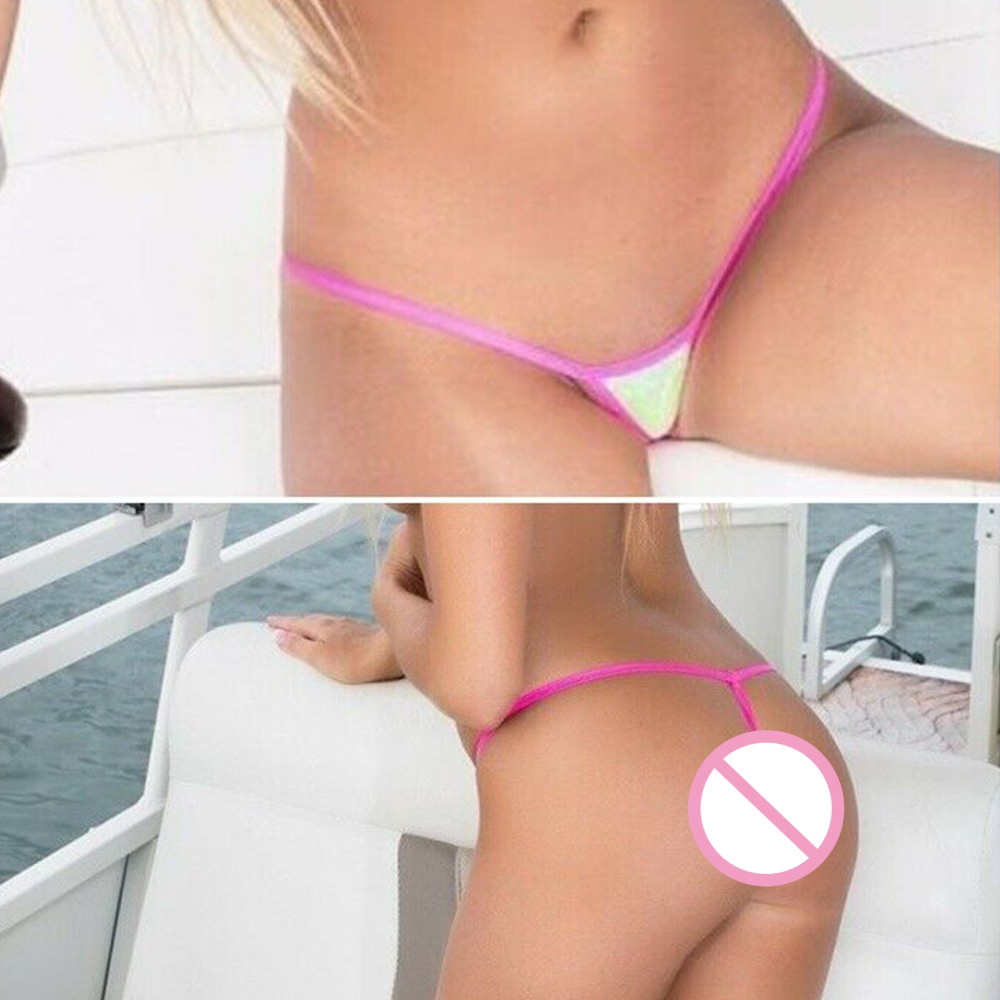1pc Women Panties Soft Low Waist Polyester Underwear Open Crotch Exposed PP