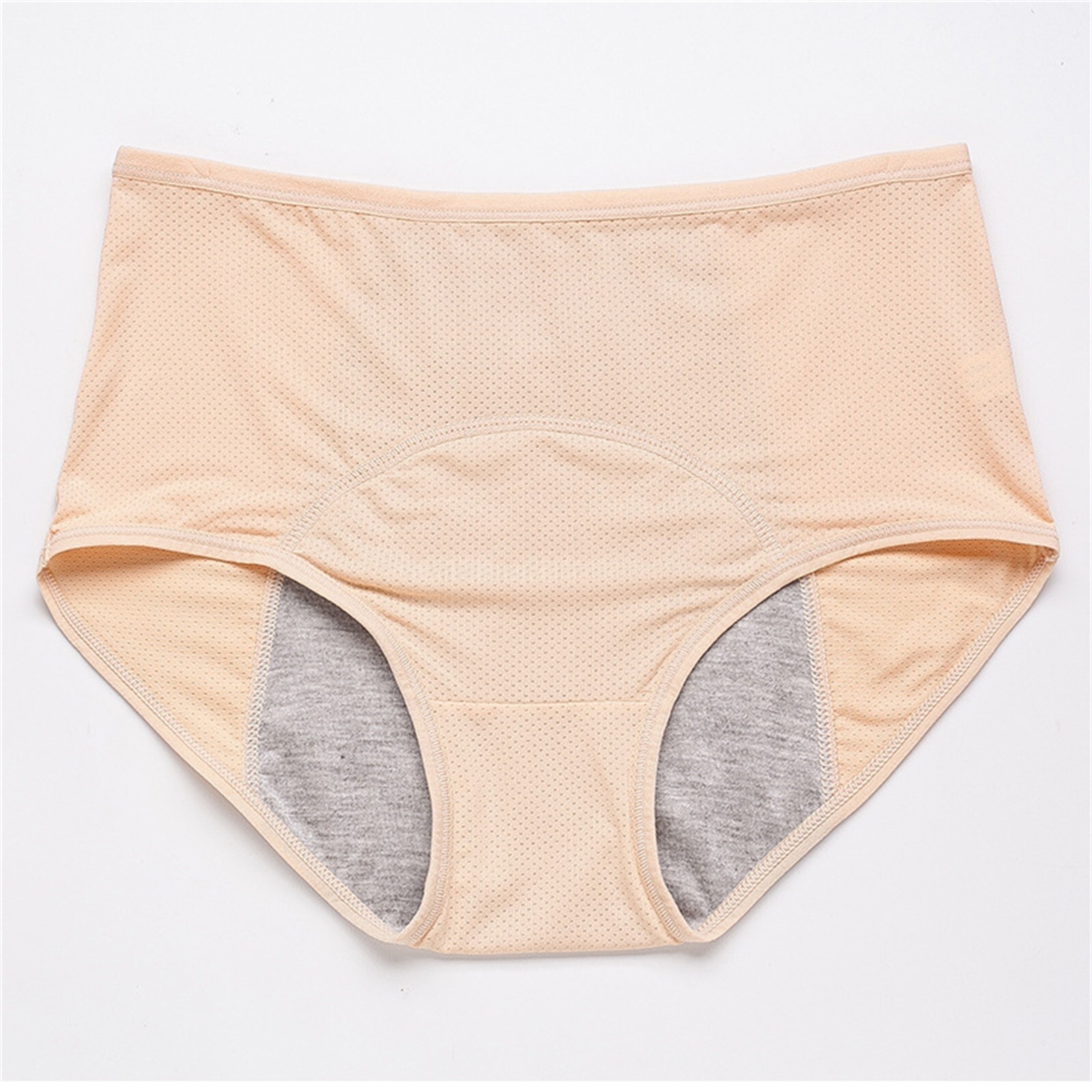 Women Plus Size High Waisted Aunt’s Sanitary Pants Underwear Physiological Pants