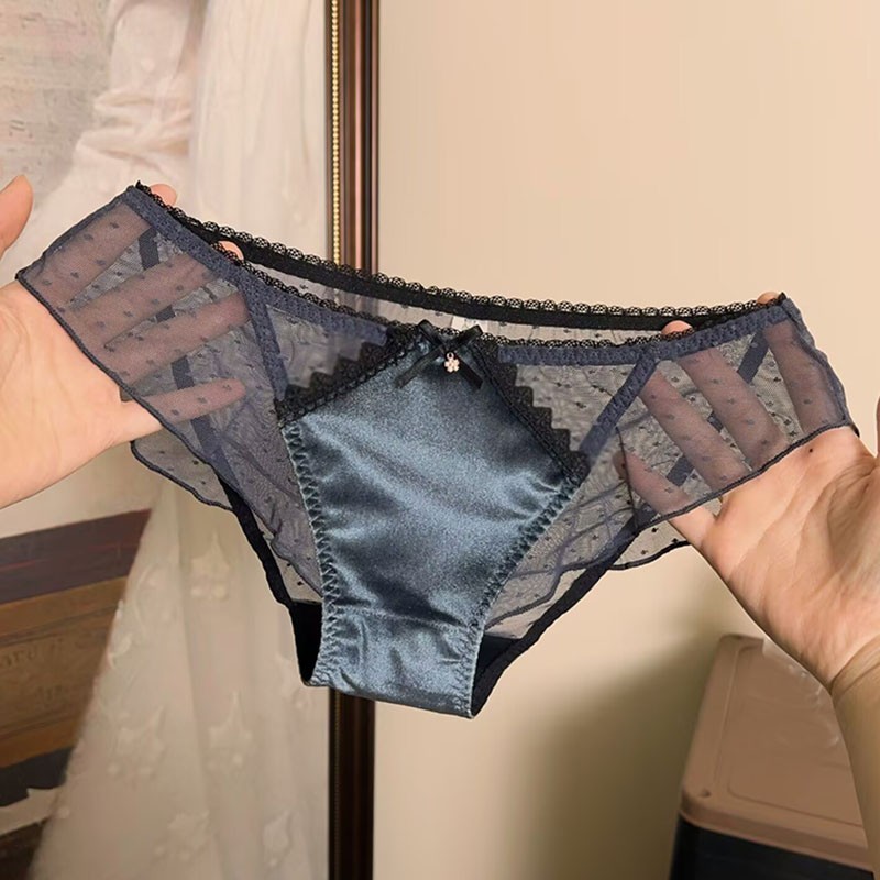 Princess Lady Girls Sheer Panties Briefs Underwear Low Waist Knickers