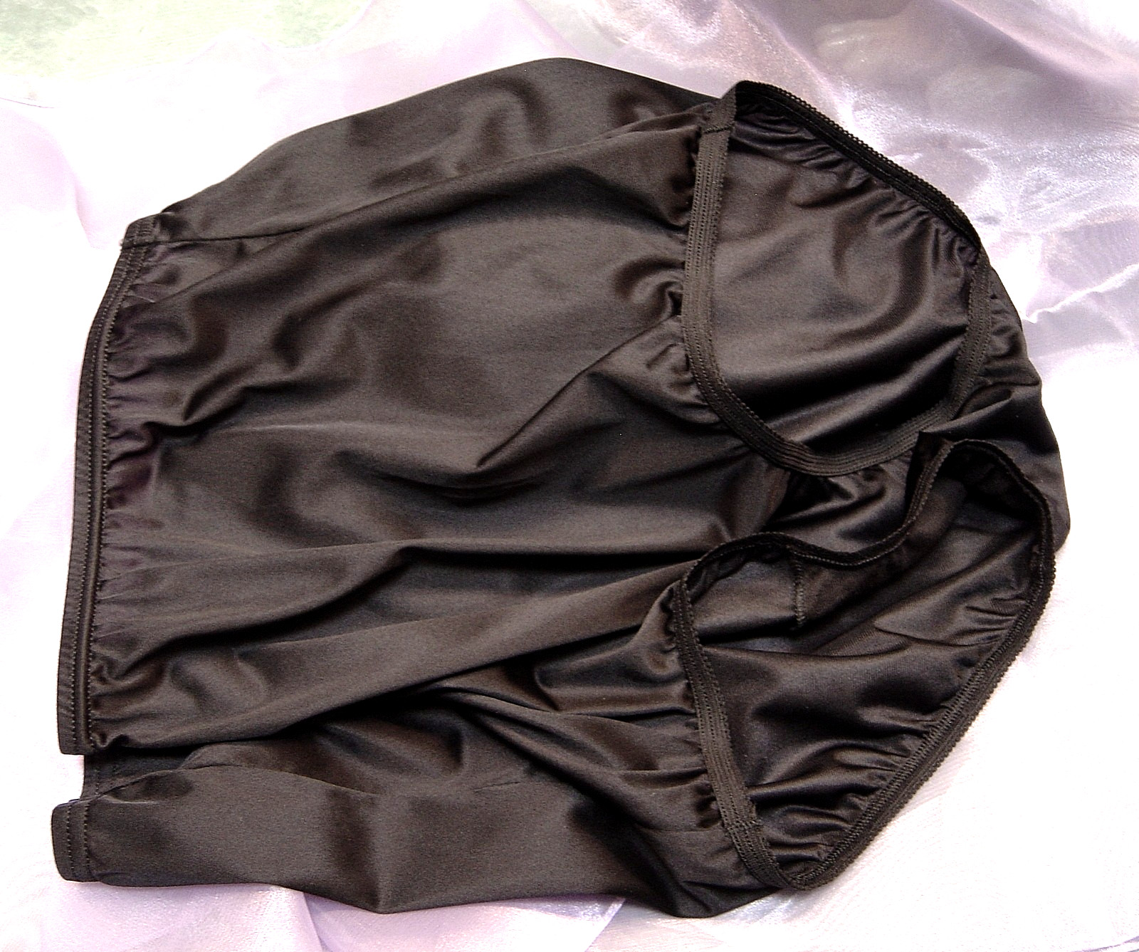 8/XL VANITY FAIR BLACK 15712 15711 PERFECTLY YOURS NYLON BRIEFS PANTIES NEW