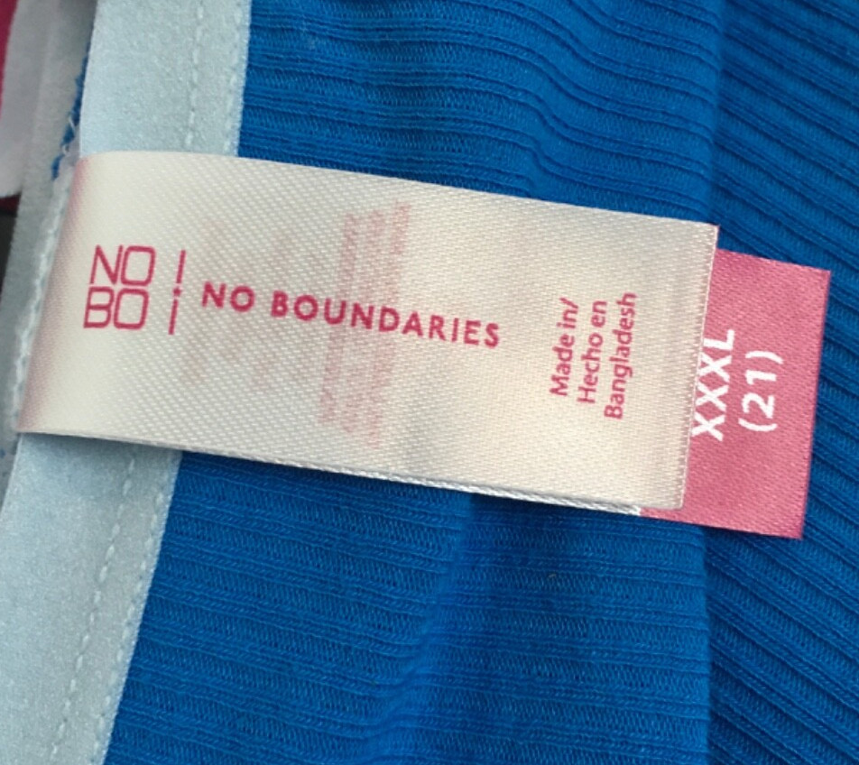 No Boundaries 3 Pair Thong Panties Size XXXL Pink Blue Green n White New w Tags