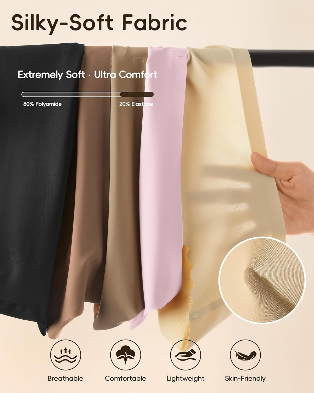 Seamless Underwear for Women No Show No Panty Line Womens Panties High Waisted L