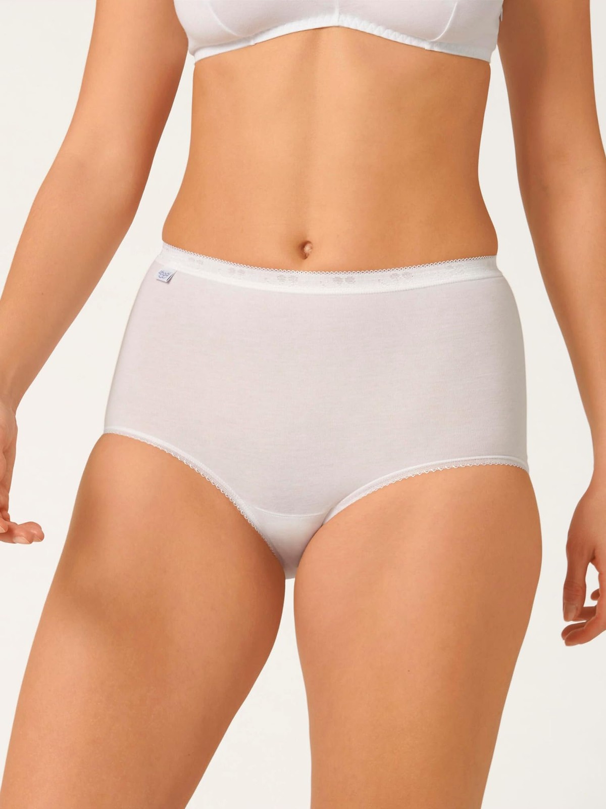 Women’s basic + maxi underpants, 4 pack, 42, white