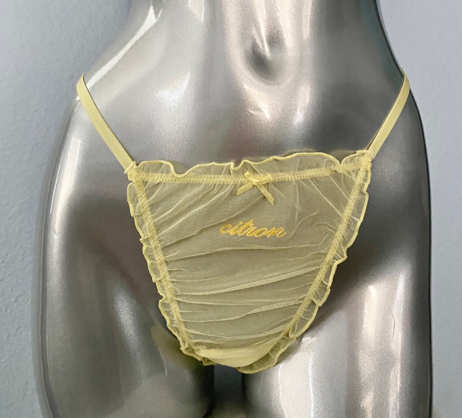 Victoria’s Secret Panties 3 Pack Mesh Ruffled V String Panty XS S M L XL 2XL