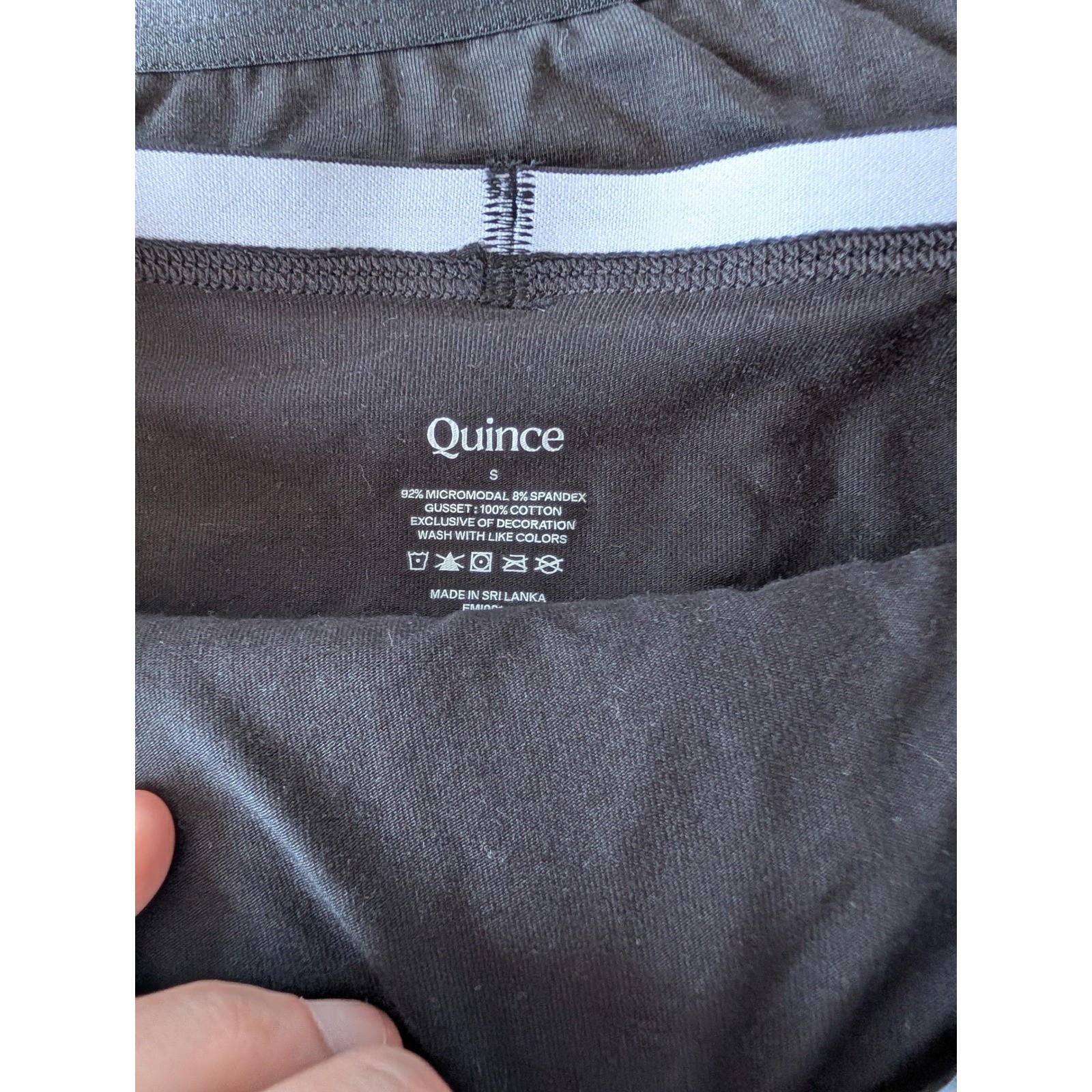 Quince Womens Micromodal Bikini Underwear Set 6 Pack Black Tan Size Small
