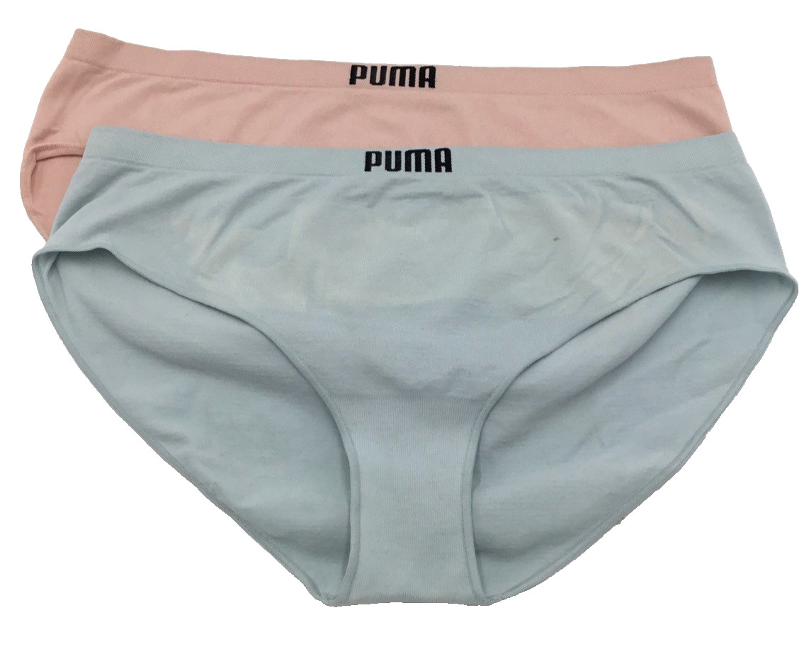PUMA Women’s 2 Pack Seamless Bikini Underwear Multi Small