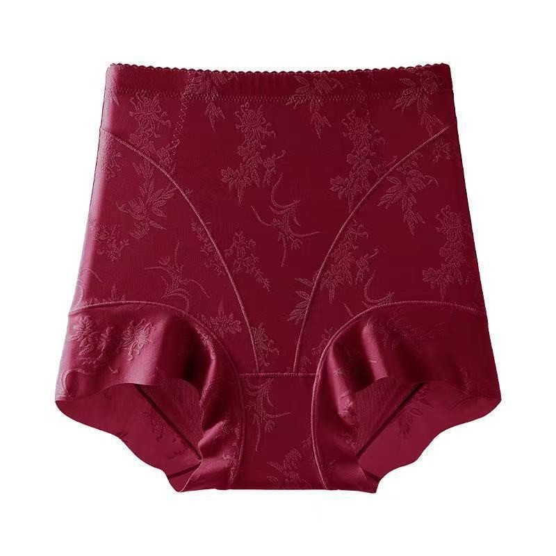 2Pack High Waist Tummy Control Panties Silk Antibacterial Seamless Shaping Brief