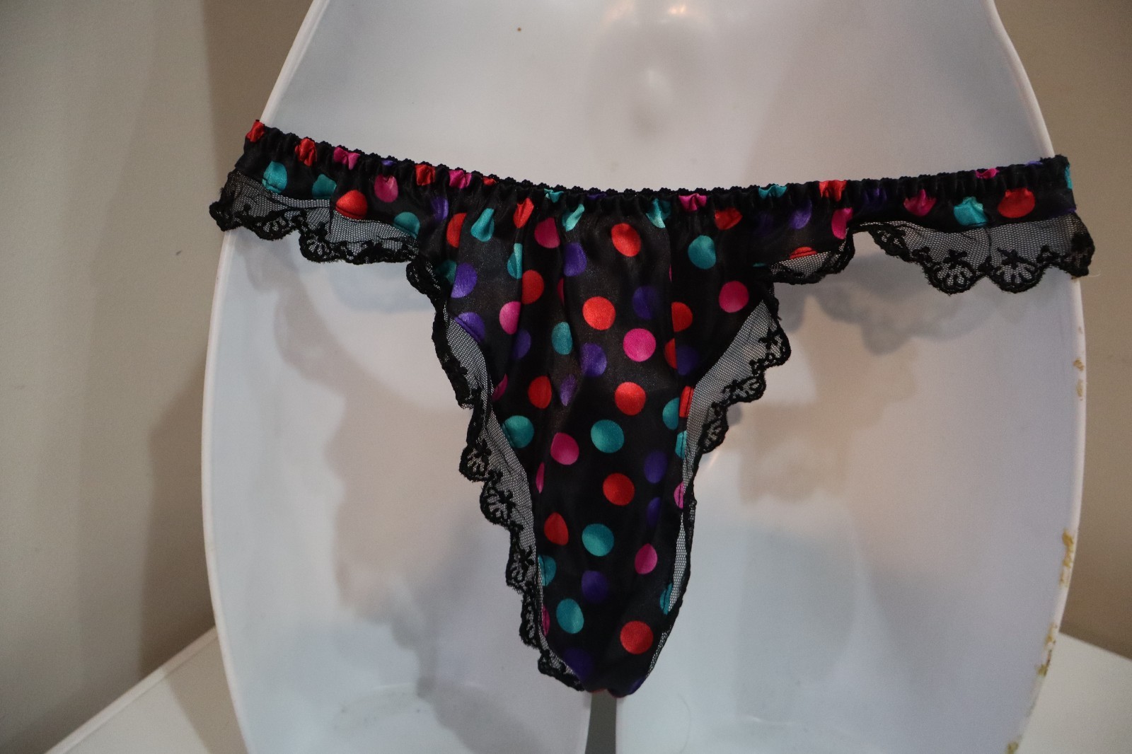 Vintage Classified Satin Poly Flutter Pantie Size 6M New Without Tag