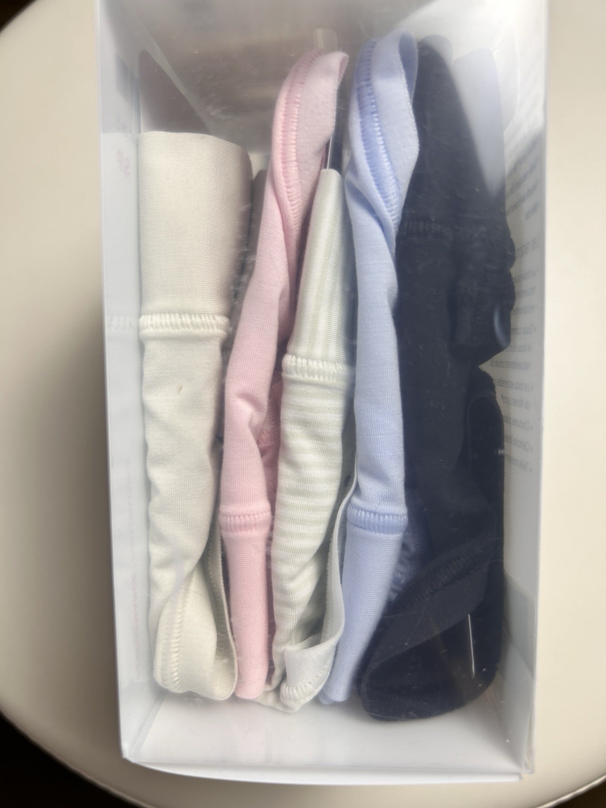 NWT Lululemon UnderEase Mid-Rise Thong (5 Pack) Multicolor Size S- BSJW