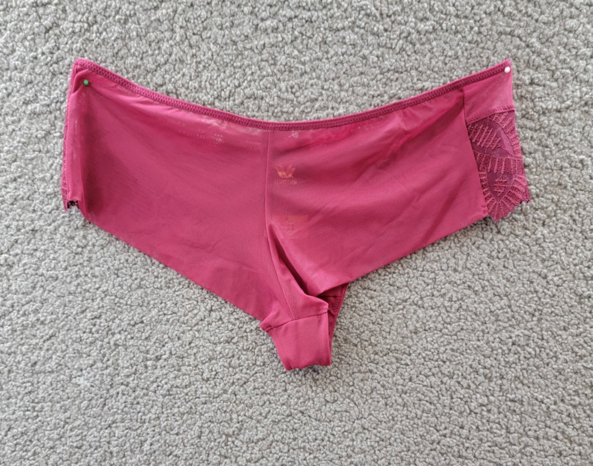 Wacoal After Dark Embroidered Tanga Underwear Women’s 6-M Red Pull On