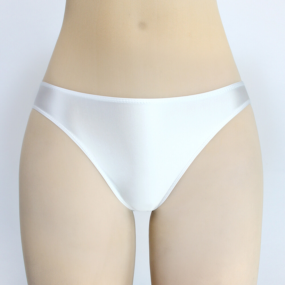 Women Sexy Glossy Oil Panties T-Back Low Waist Sports Knickers Tights Underwear