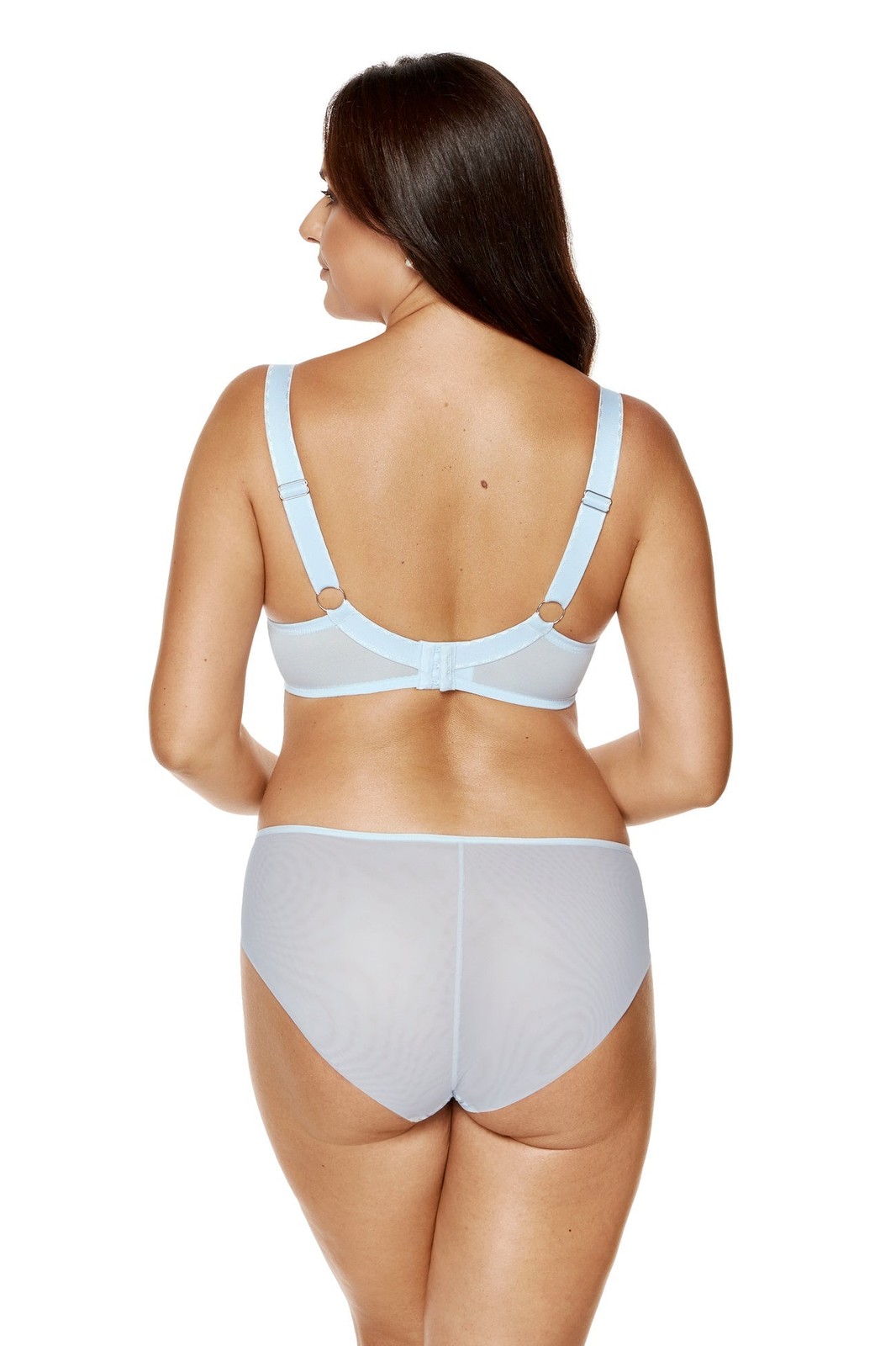 Gorteks Mable Baby Blue Sheer Mesh Bikini Panty NWT Women’s Plus Size Underwear