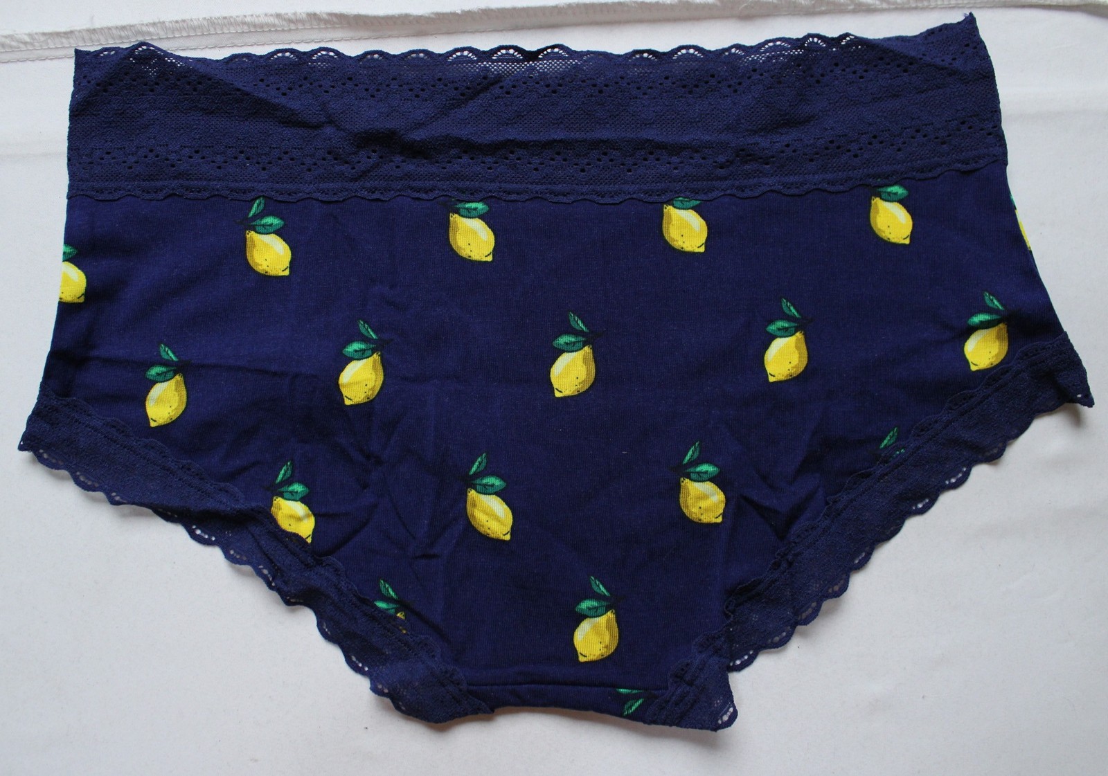 MeUndies Women’s Super-Soft FeelFree Lace Hipster DH3 Lemons Medium NWT