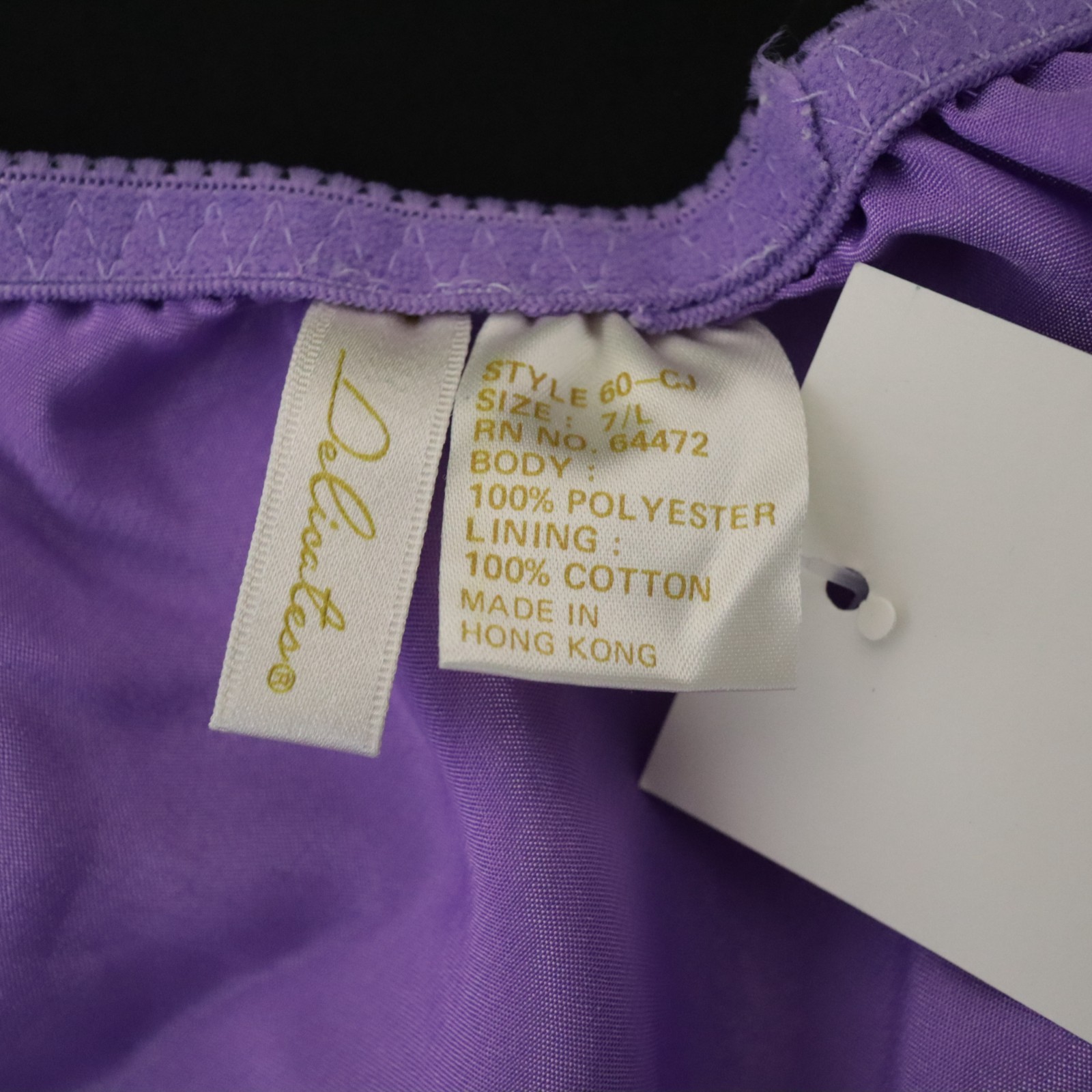 NEW Delicates VTG 90s JcPenney Polyester Satin Flutter Bikini Brief Panty LARGE