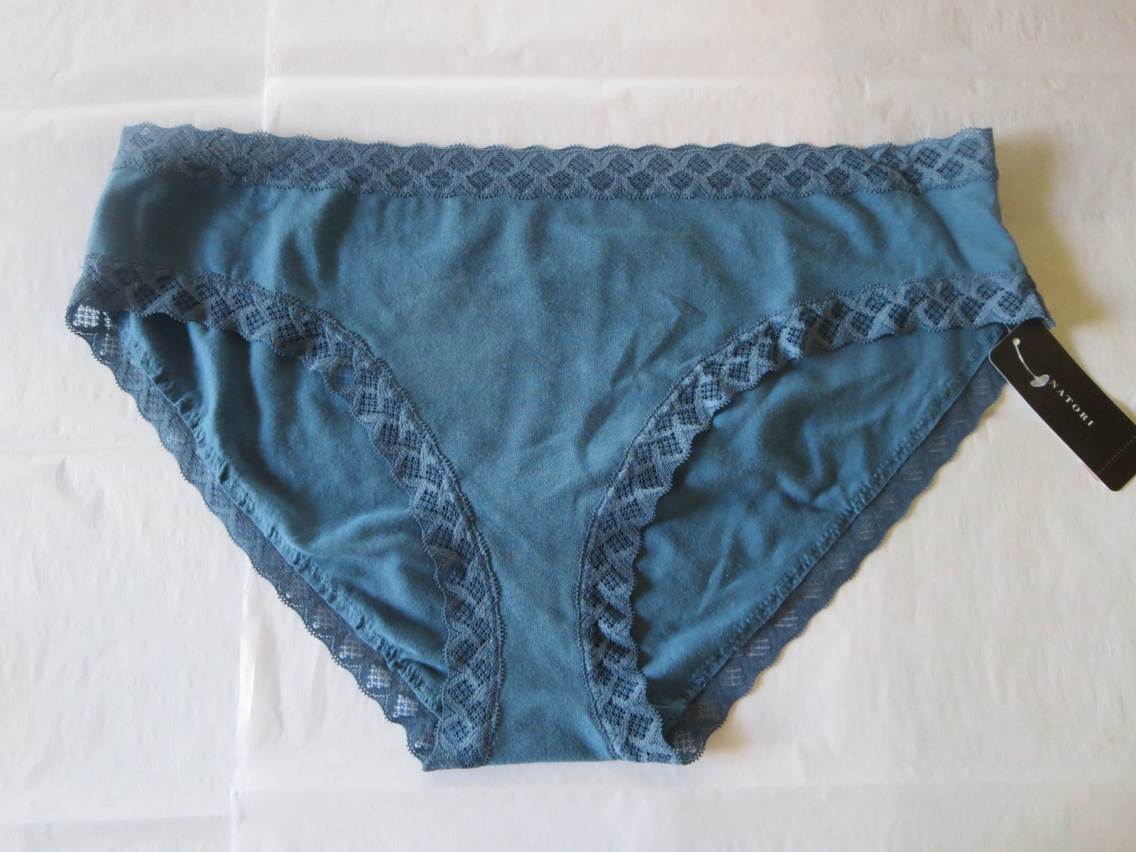 NATORI BLISS GIRL BRIEF PANTY #156058, XL, STELLAR/BLUE, NEW WITH TAG $20