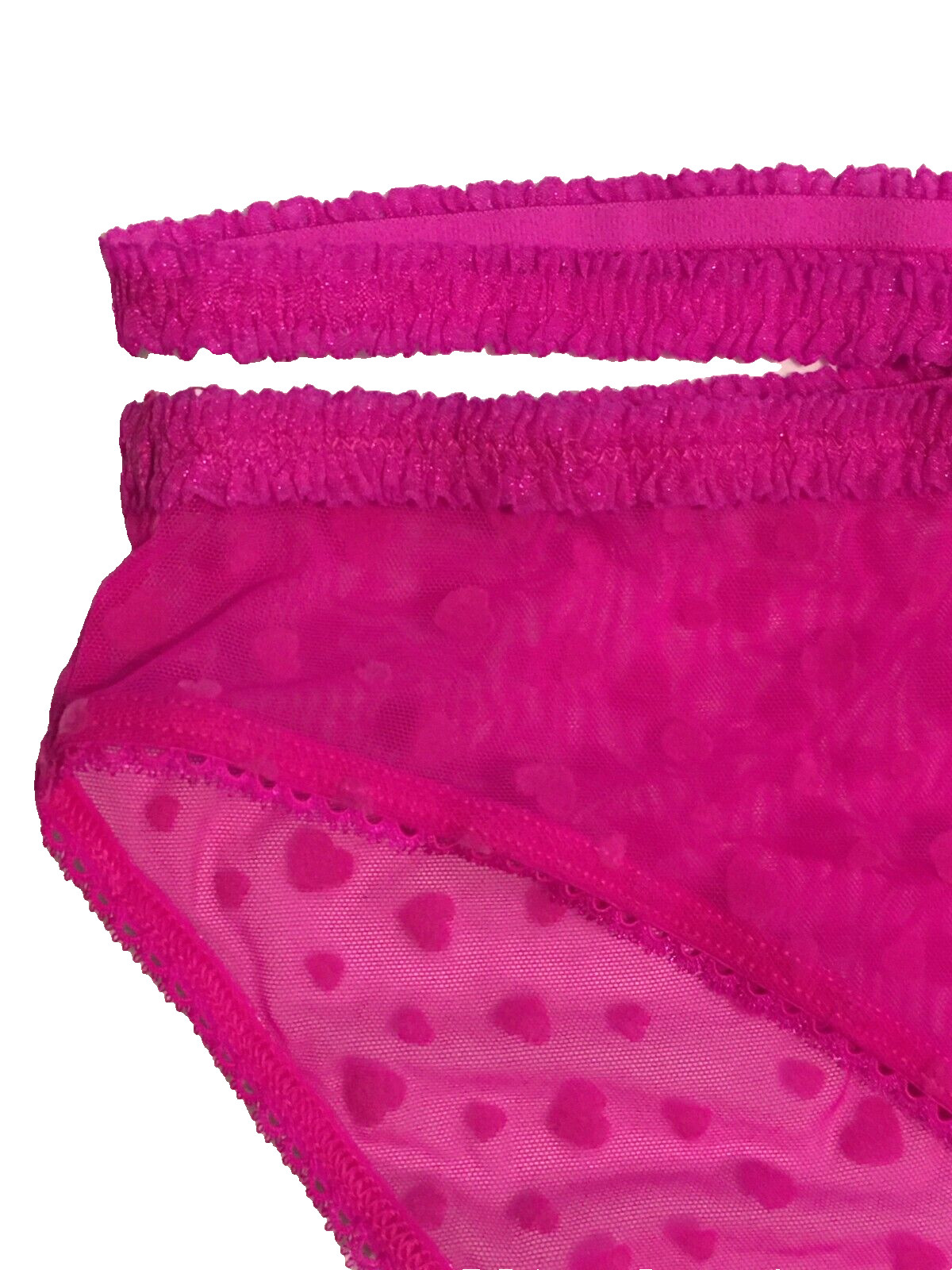 Victoria’s Secret Pink Heartbreaker Bikini Panty Size L Bali Orchid Hearts NWT