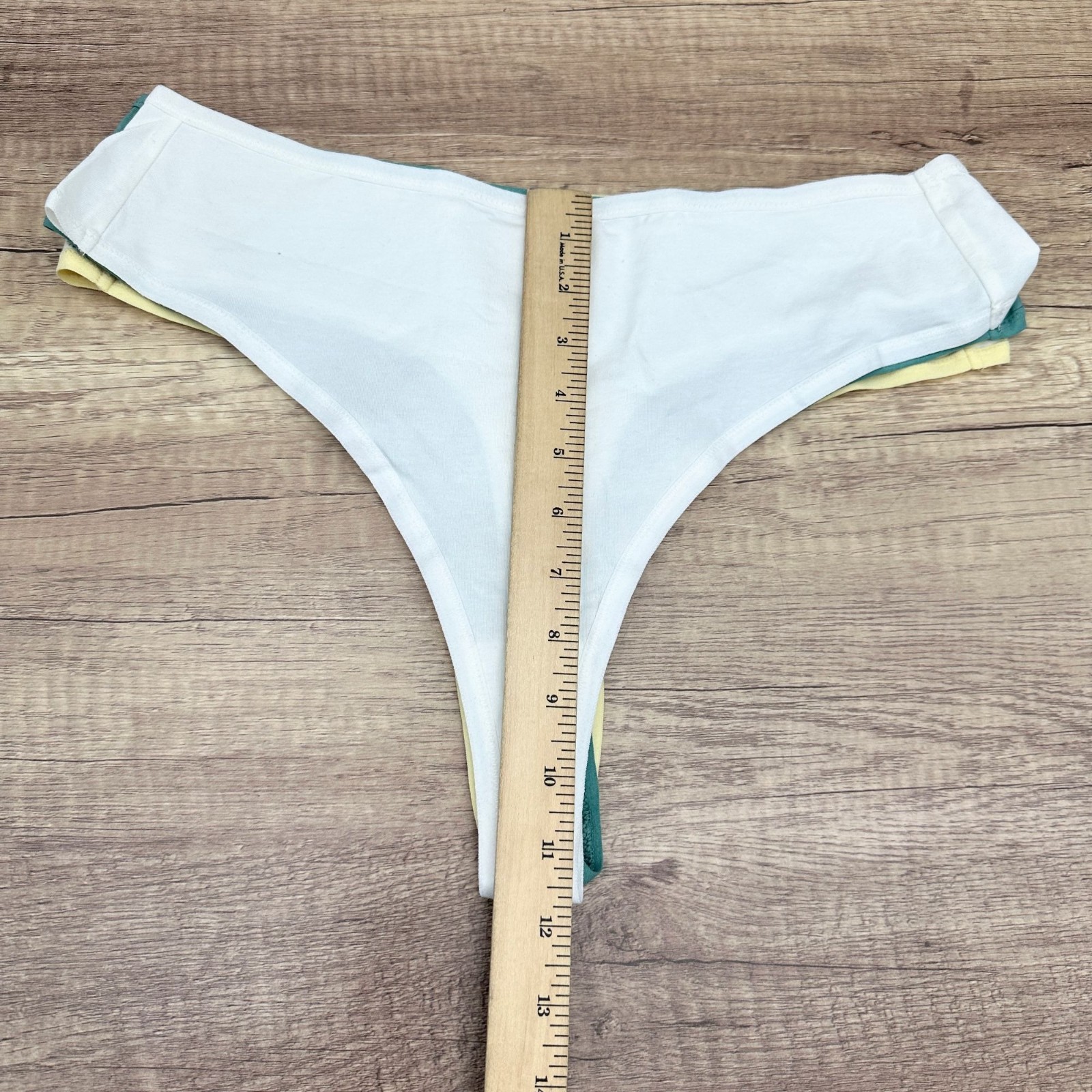 Pact Organic Cotton Thong Panties 3 Pack XL Women’s Multicolor Underwear