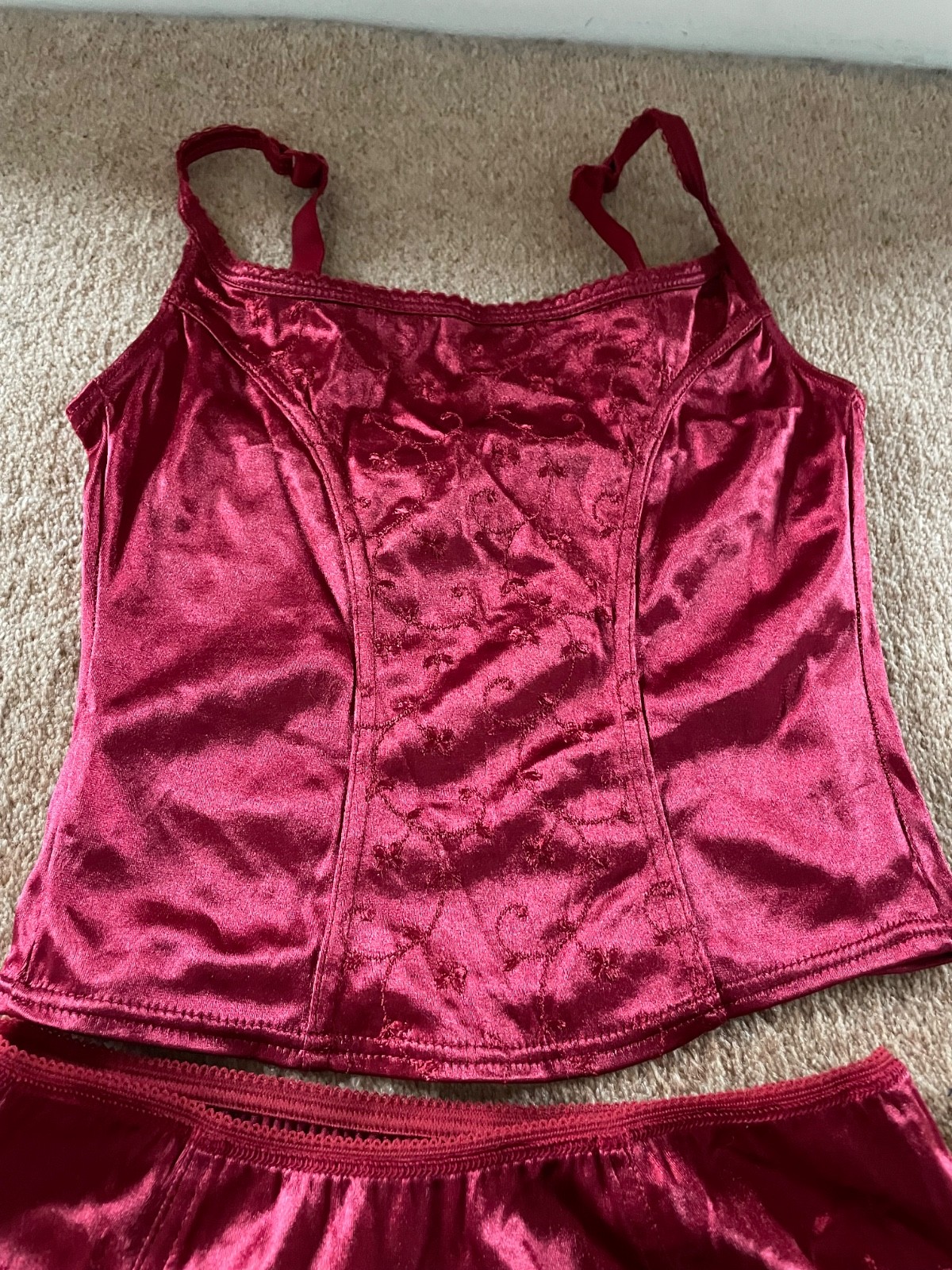 Next Ladies Red Cami & Knickers Set – Good Condition – size 10-12