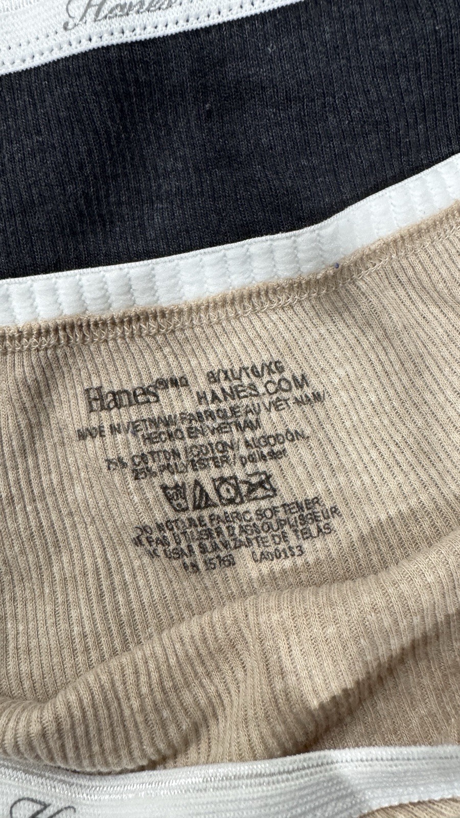 4 Pack Hanes Ribbed Panties Tagless Cotton Size 8 XL Women’s NWOT
