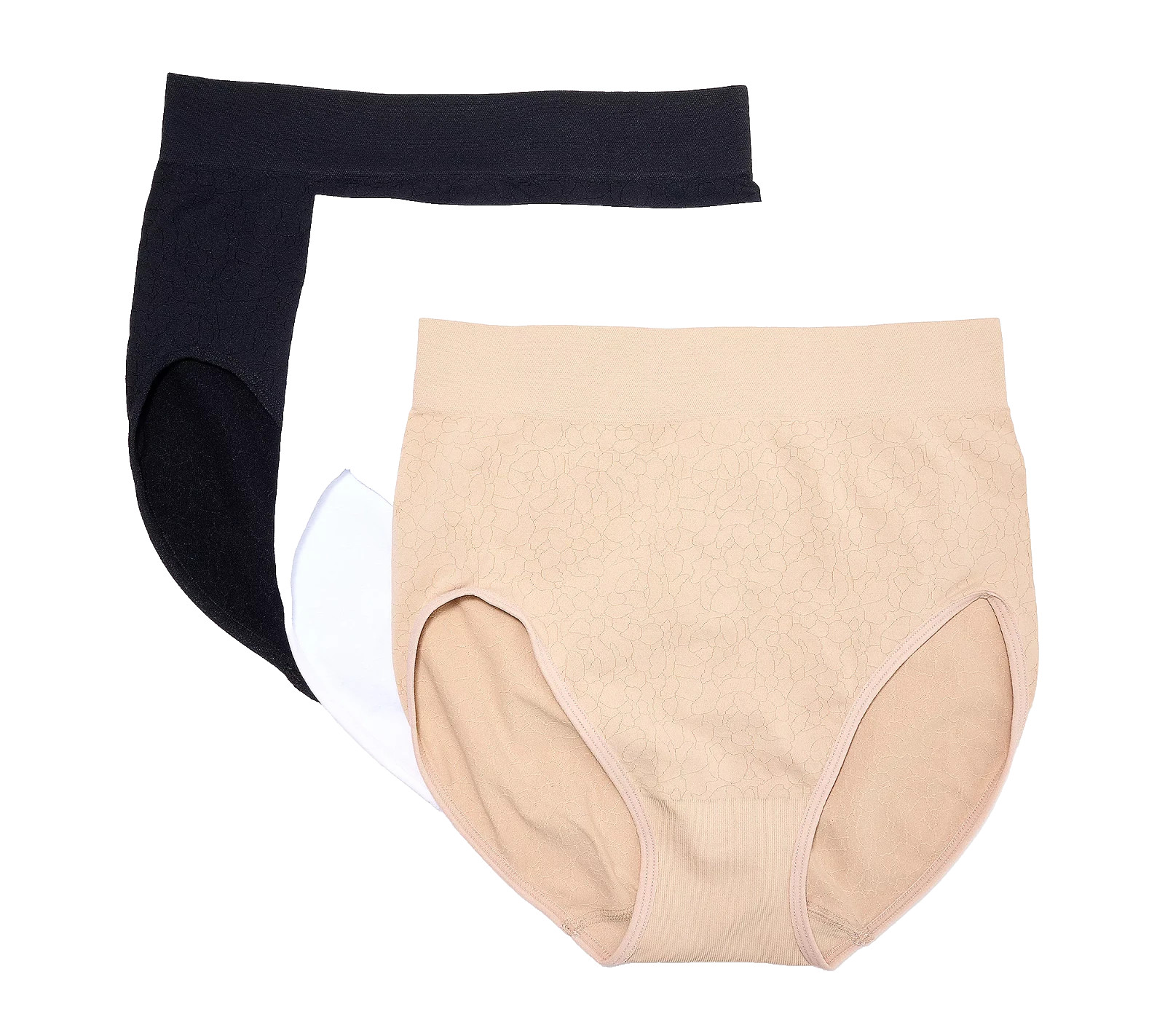Breezies~Set of 3~Cooling Comfort Hi-Cut Briefs~Medium~Basic~A673205 11621