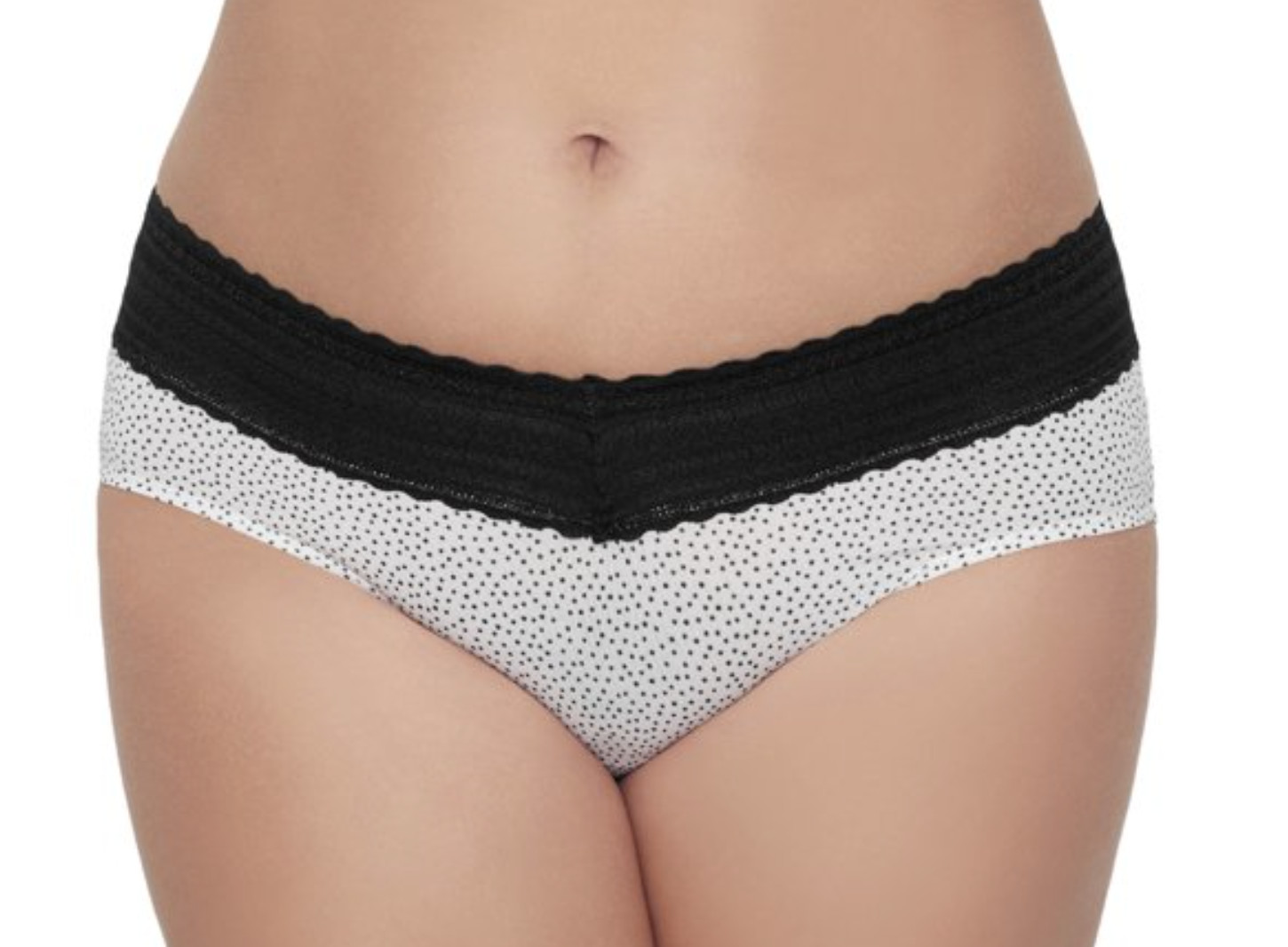 WARNERS No Pinching No Problems Lace White Black Hipster Panty Womens M L 2XL
