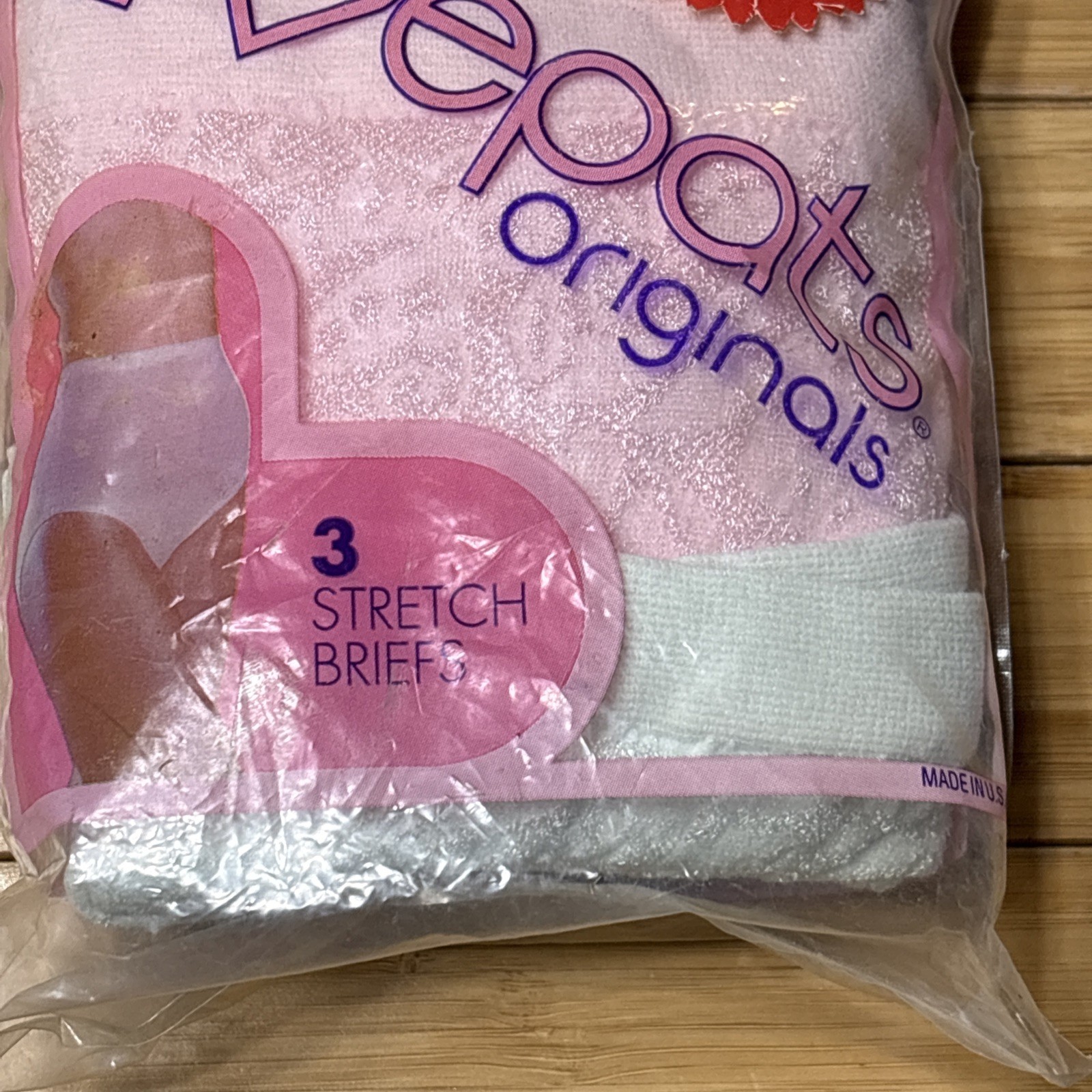 Vtg Lovepats Panties Original Stretch Briefs Lace Pattern 8-10 40-48 Hip New