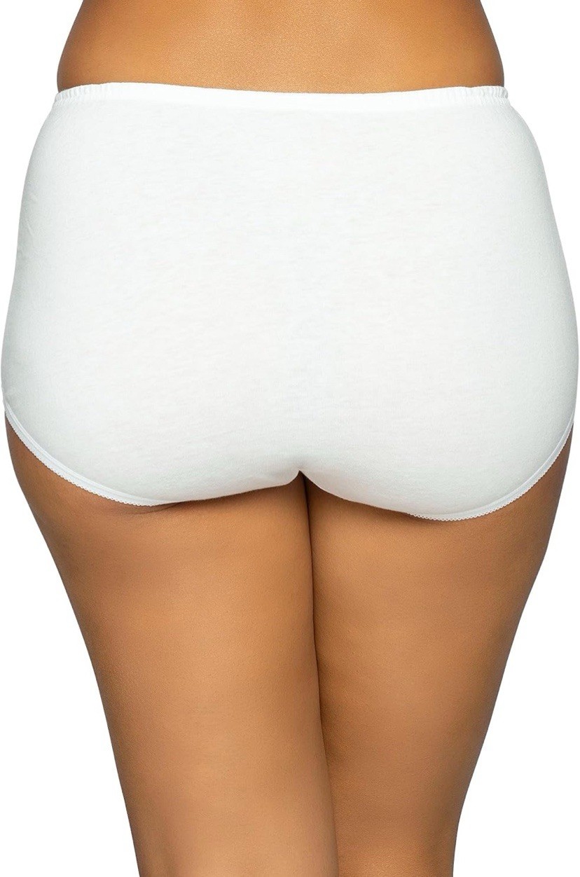 Vanity Fair Perfectly Yours Cotton Brief 3 Pack 15320 Size XL White