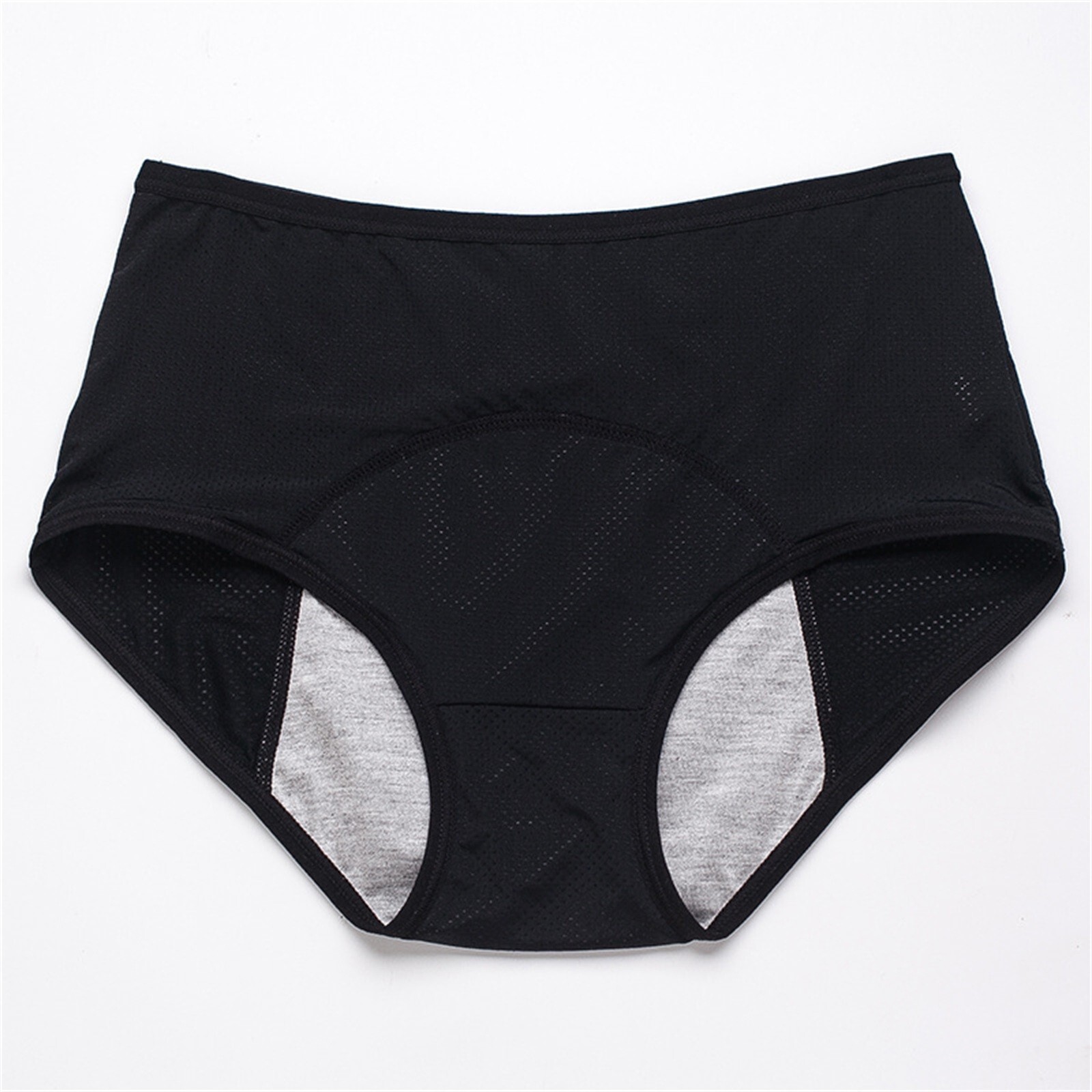 Women Plus Size High Waisted Aunt’s Sanitary Pants Underwear Physiological Pants