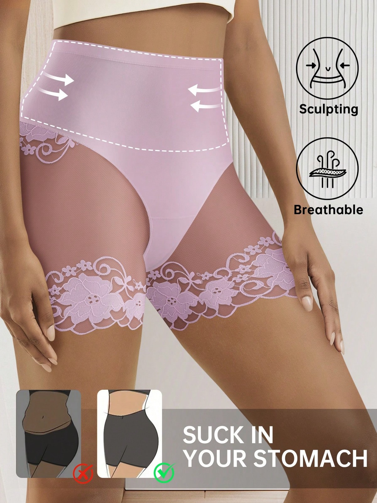 Ladies High Waist Underwear Plus Sizes 0XL 4XL Elegant Cheap24