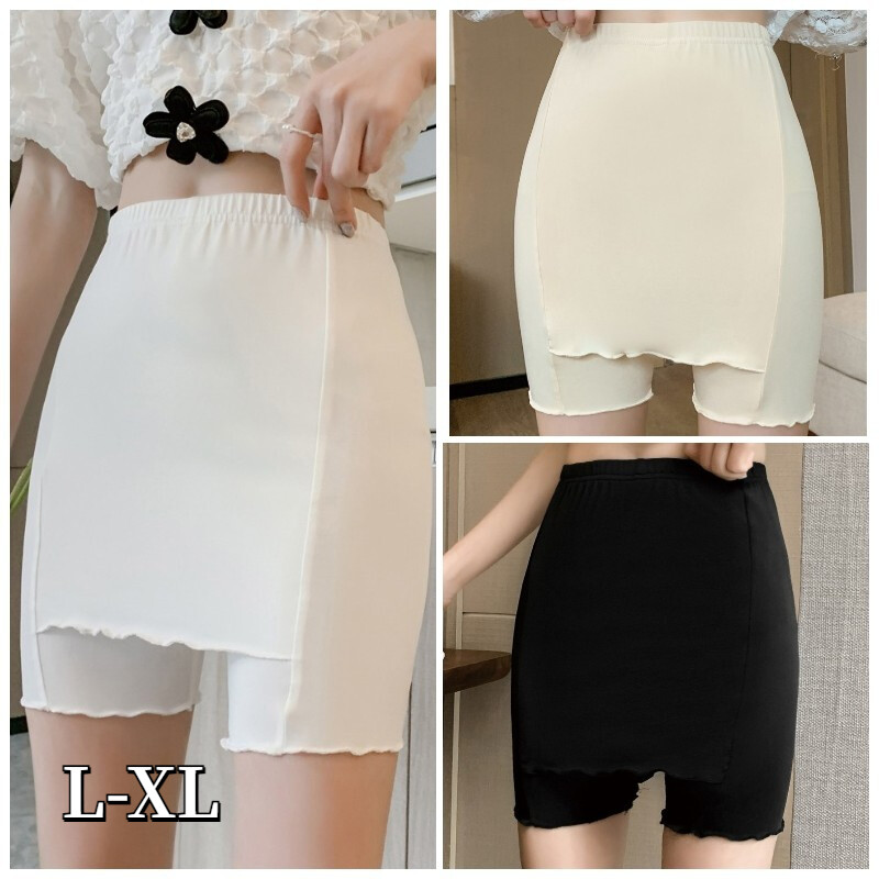 Lady Safety Short Pants Lingerie Double Layer Dress Fit Underwear Seamless Boxer