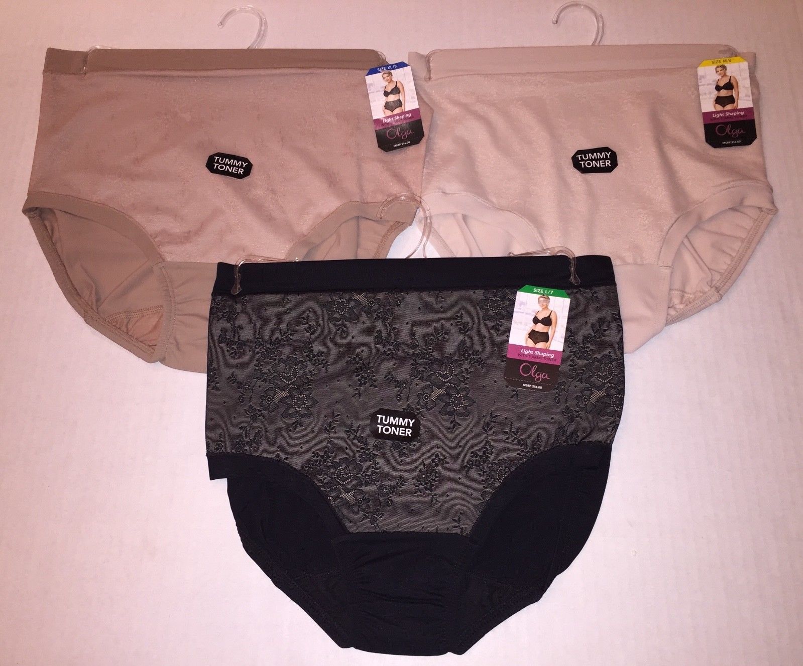 Olga Panties Light Shaping Briefs Lace Tummy Toner Slimming Shapewear GS2961P