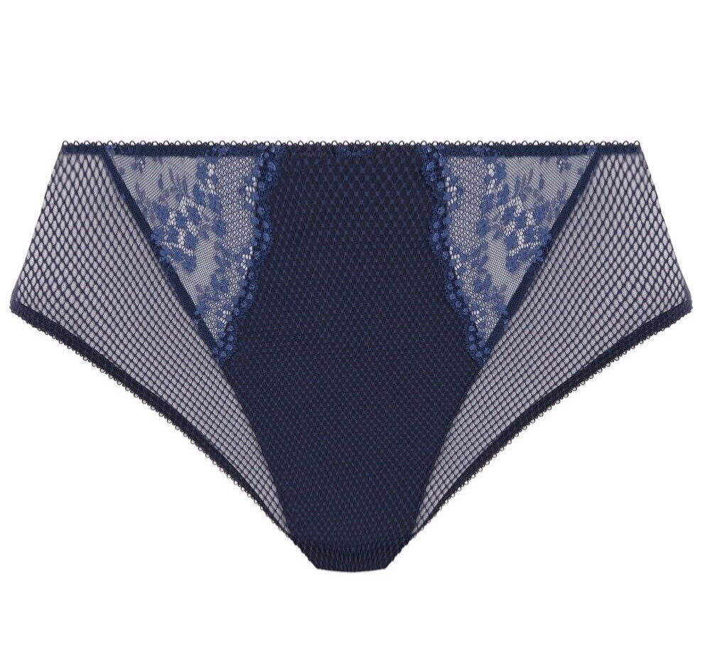 Elomi Charley Navy High Leg Brief UK L 14