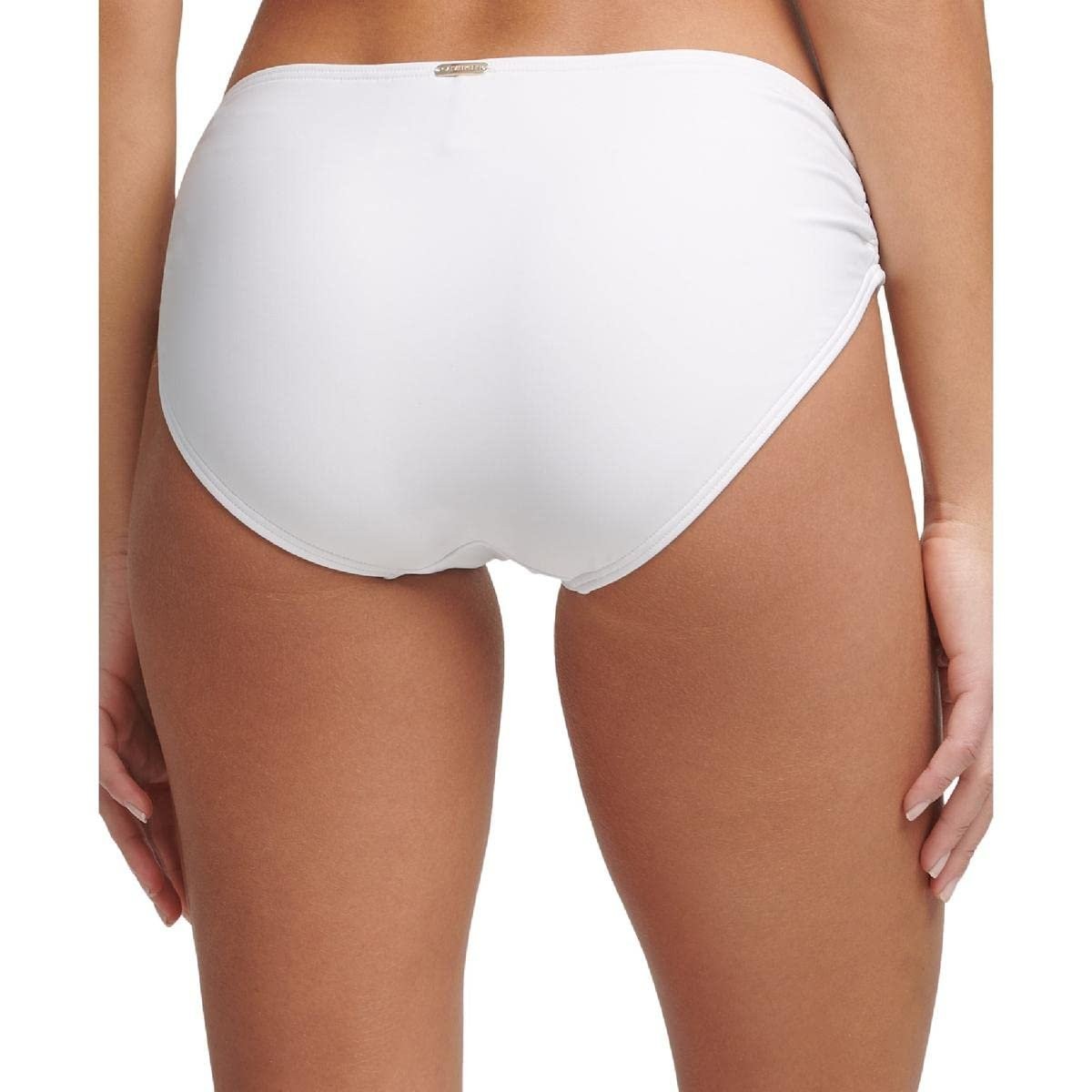 Calvin Klein Panties Clean Shirred Hipster Panty Underwear Soft White M