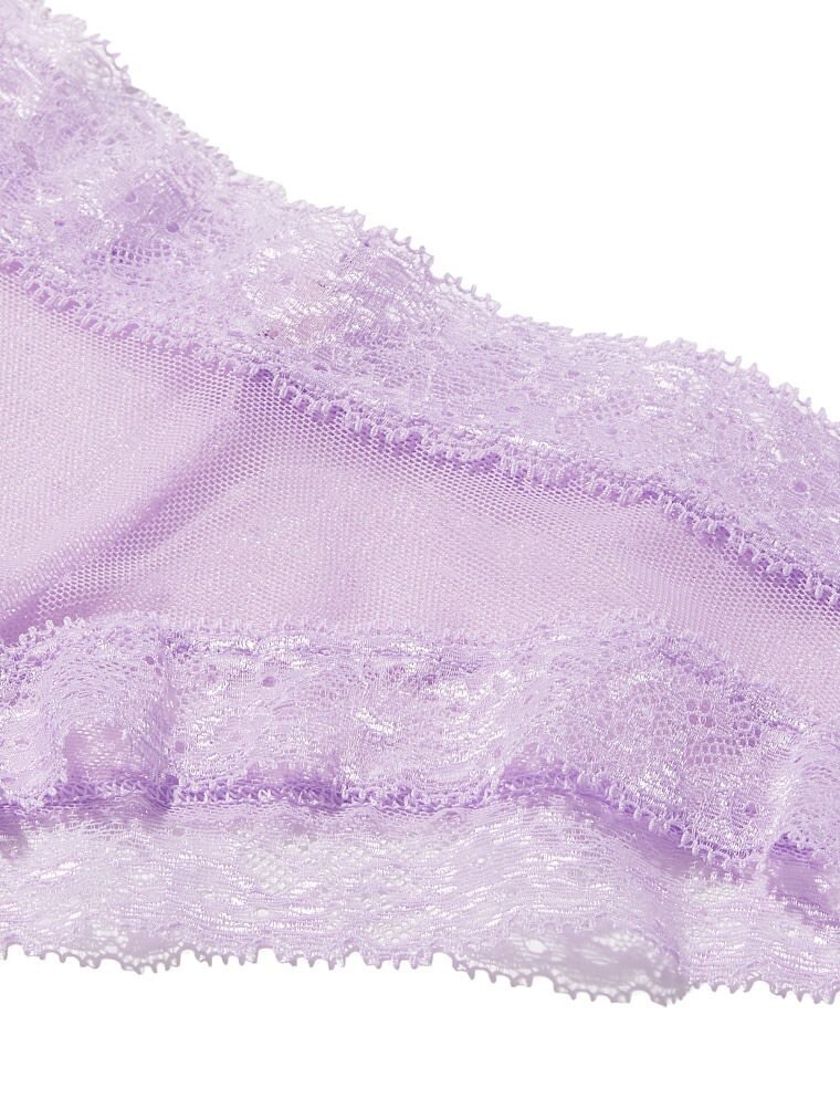 Nwt Victorias Secret The Lacie Floral Frenzy Cheeky Panty Unicorn Purple XL