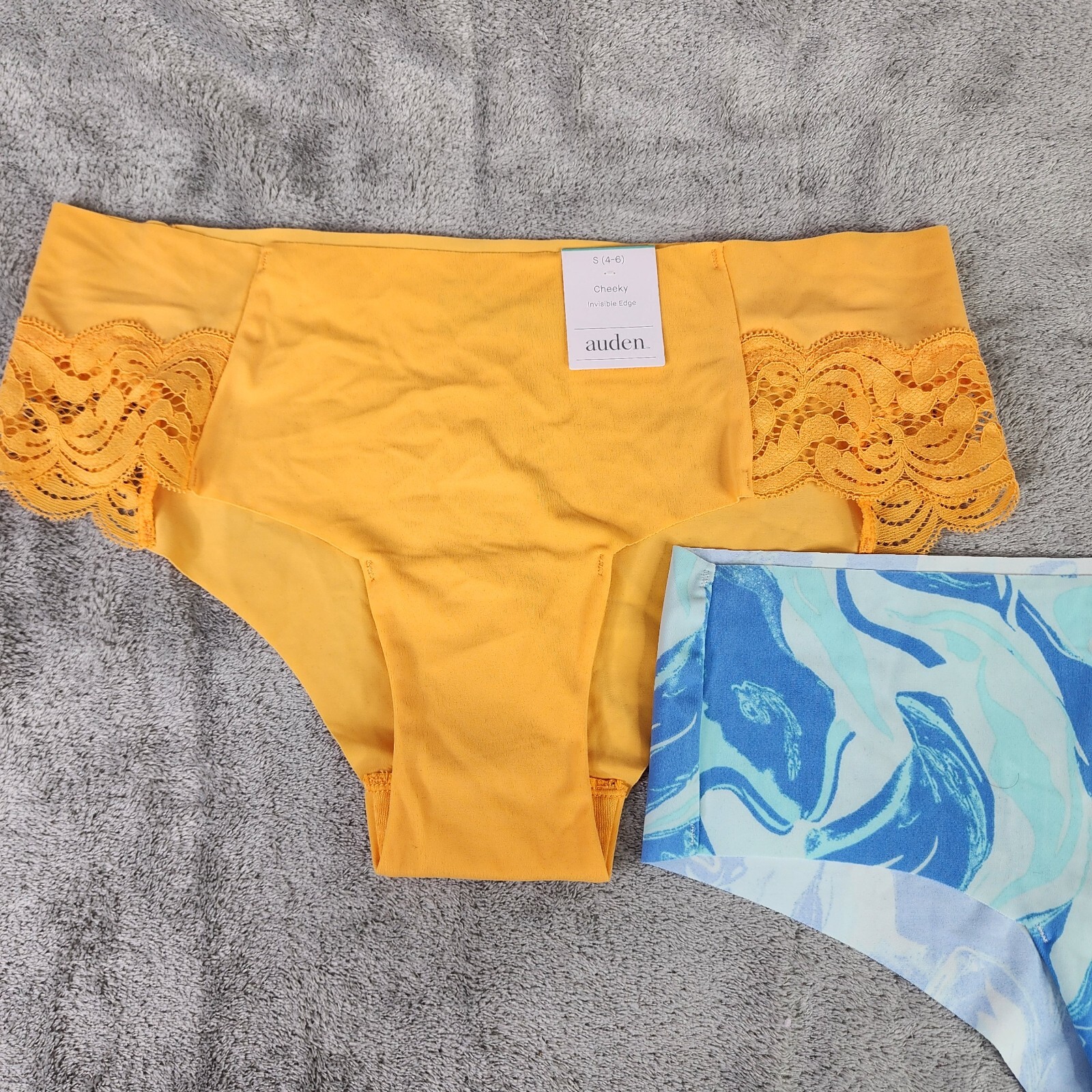 3 Womens Laser Cut Cheeky Underwear Lace Auden Mixed Lot of 3 Size S (4-6)