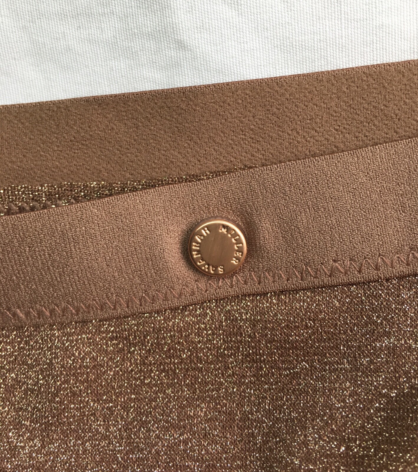 NEXT Savannah Miller x Next Bronze Sparkle Brazillian Briefs/ knickers- size 16