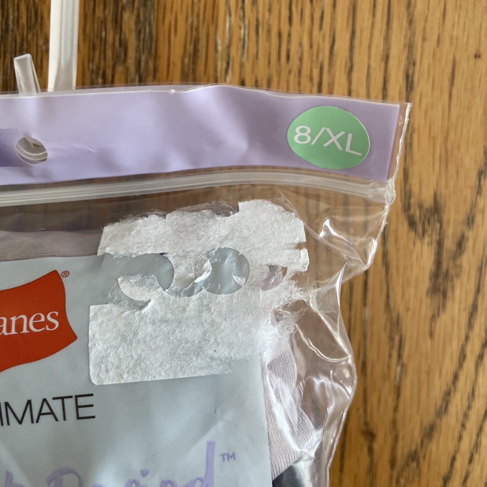 Hanes Ultimate BIKINIS Light Comfort Period Protection 3-Pack Panties Size 8/XL