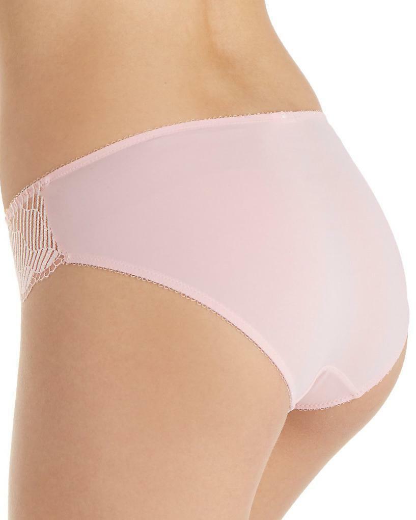 NWT Wacoal 841117 “La Femme” Microfiber w/ Lace Bikini Brief, Baby Pink (689)