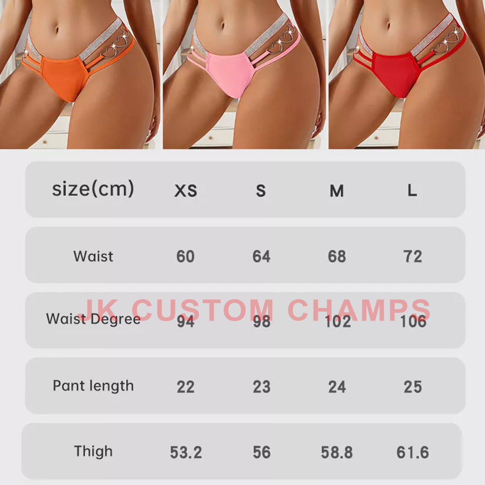 Sexy Women Bikini PantiesThongs Brief Chain Brazilian Bikini Underwear US