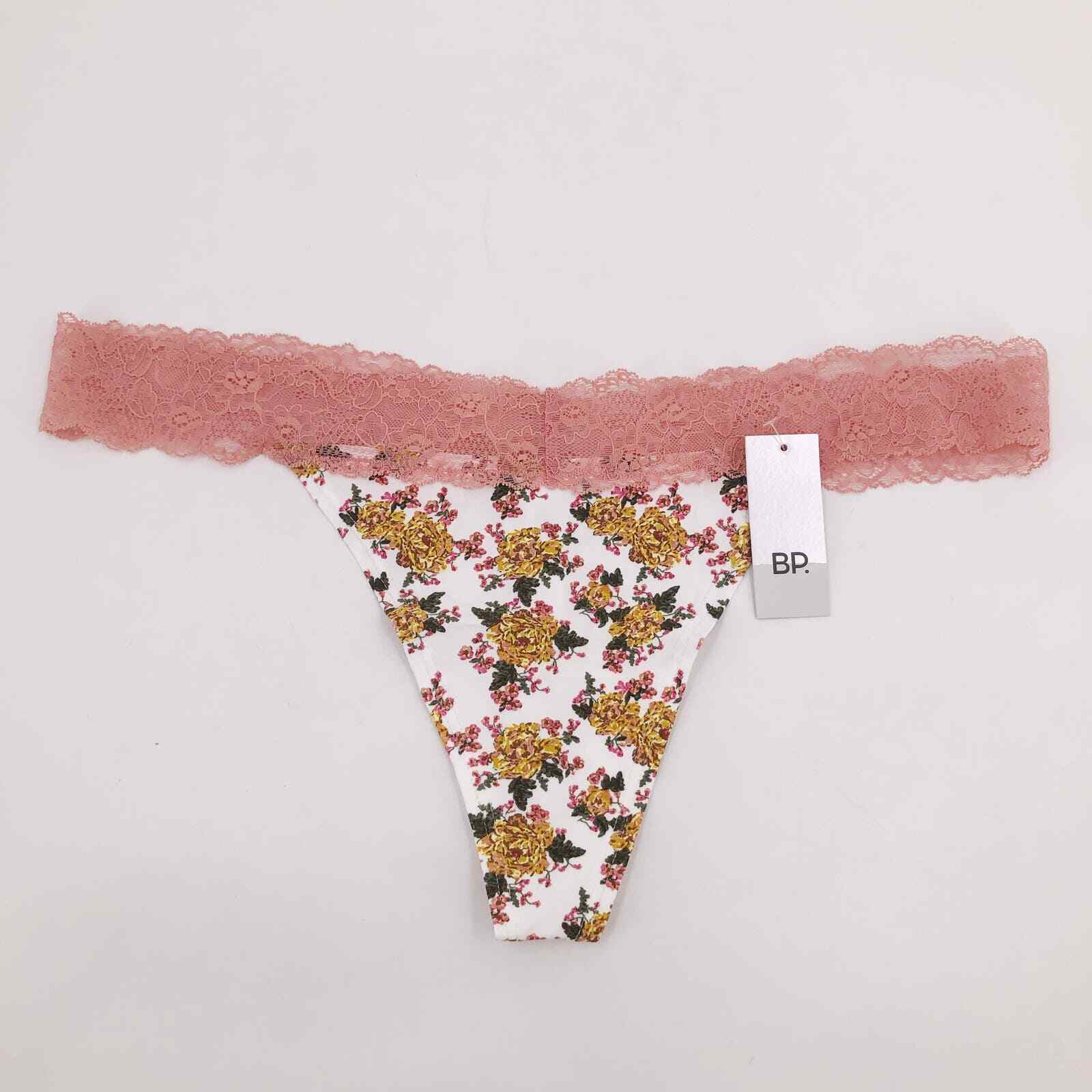 BP. Thong Claudia Lace Trip Ivory Tea Rose Women’s Sz XXL NWT