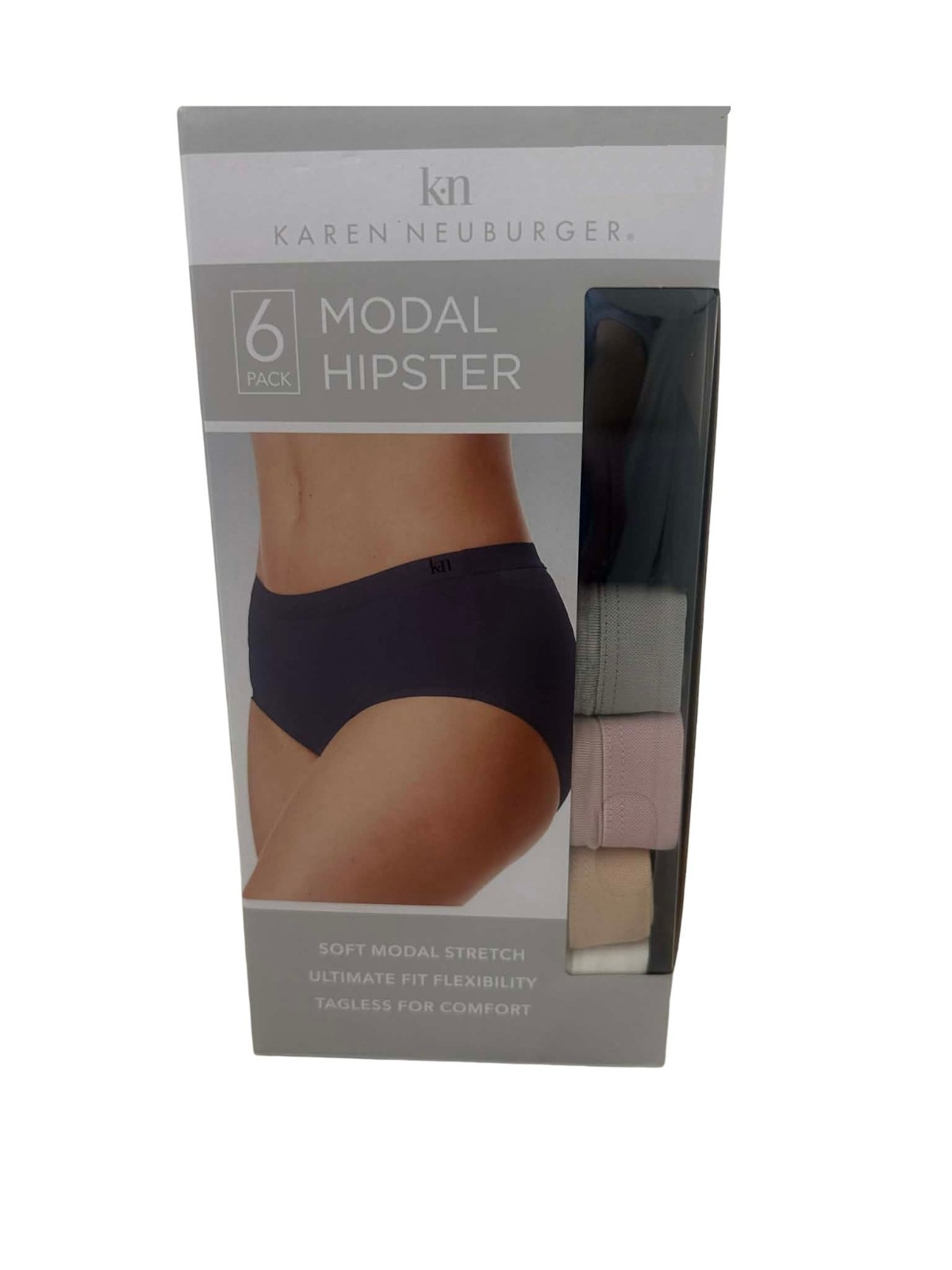 Karen Neuberg Modal Hipster Underwear Tagless 6Pk Large SZ 7 39 in to 40 in Hips