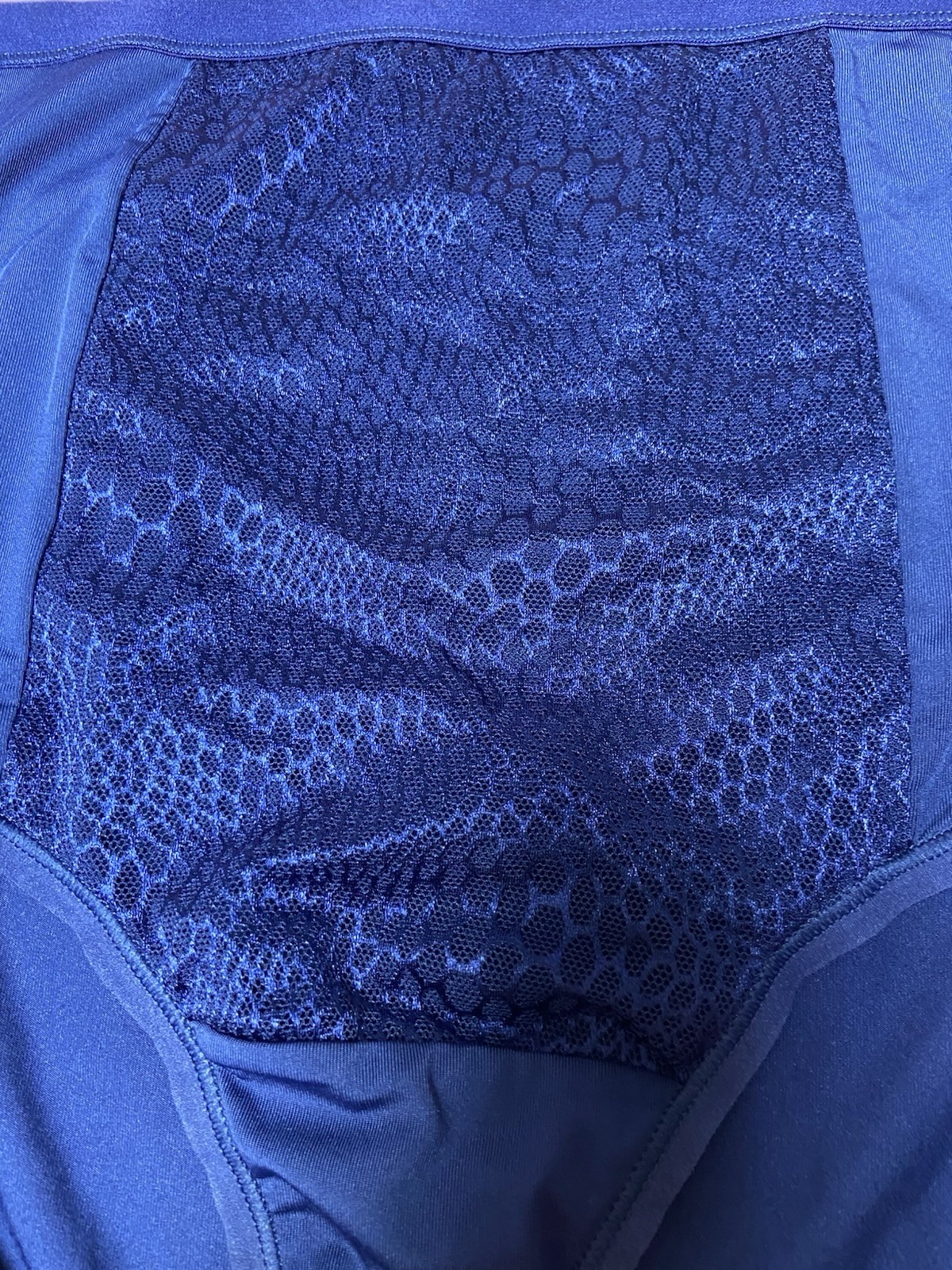 Warners 2XL Blue Panties Shiny Panel Polyester Blend