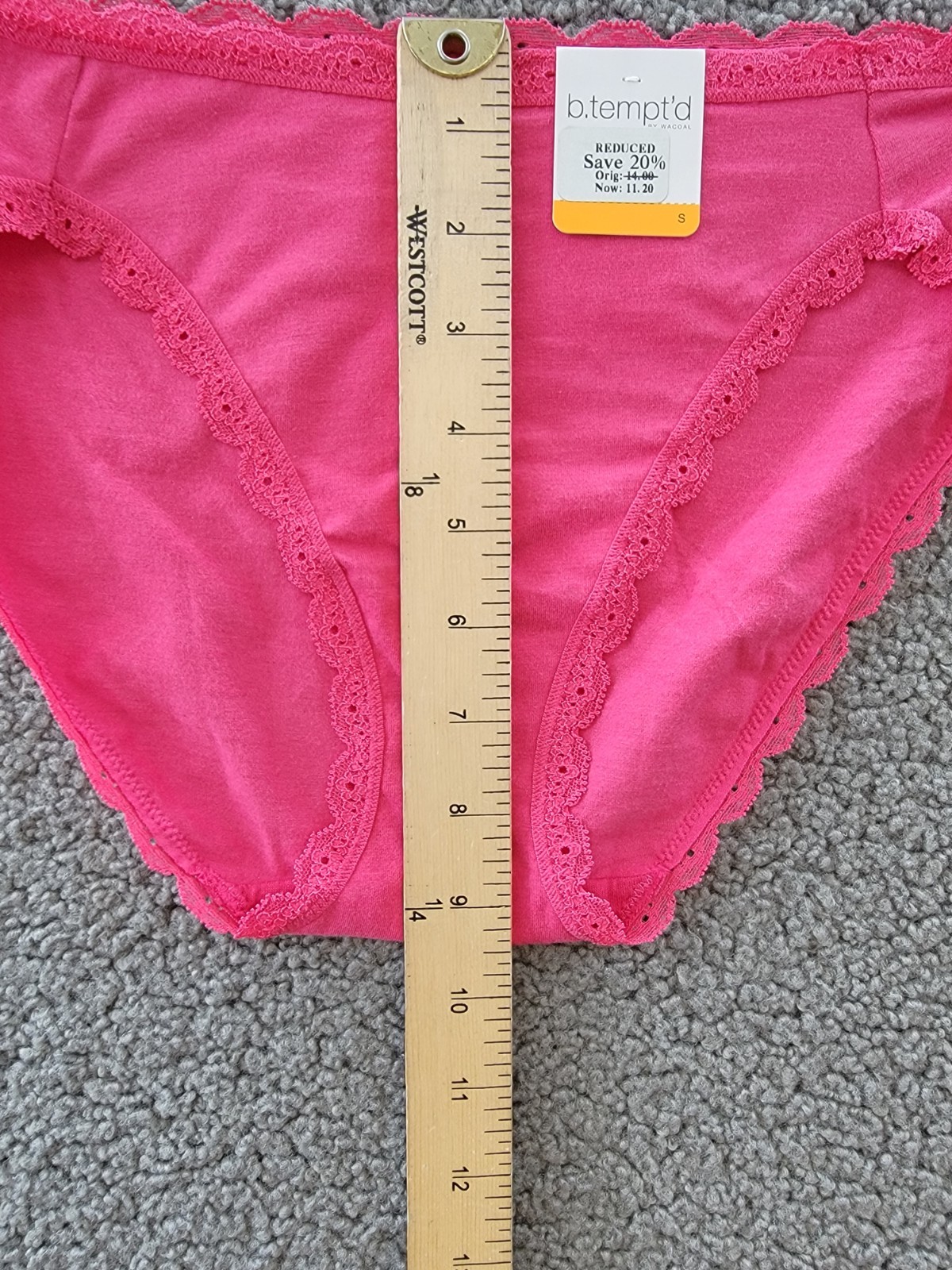 b.tempt’d by Wacoal Eyelet High-Leg Underwear Women’s 5-S Raspberry Sorbet